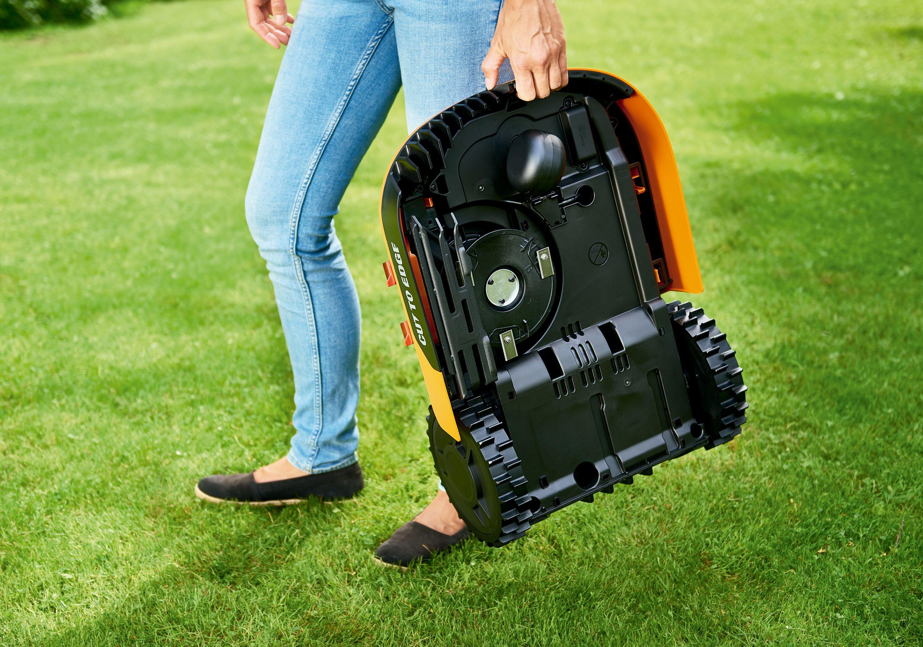 Robot tagliaerba WORX WR165E Landroid M500 PLUS con filo perimetrale larghezza di taglio 18 cm - 4