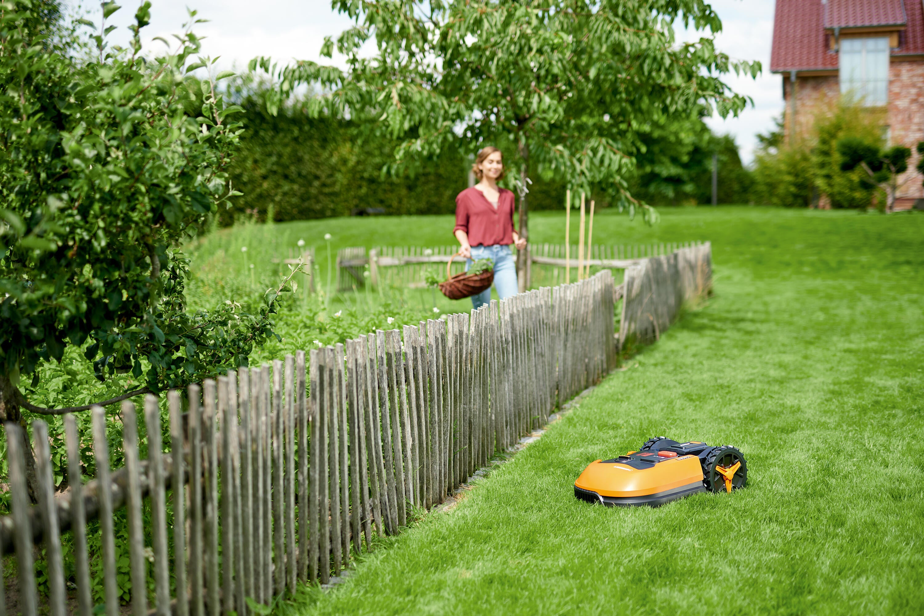 Robot tagliaerba WORX WR165E Landroid M500 PLUS con filo perimetrale larghezza di taglio 18 cm - 3