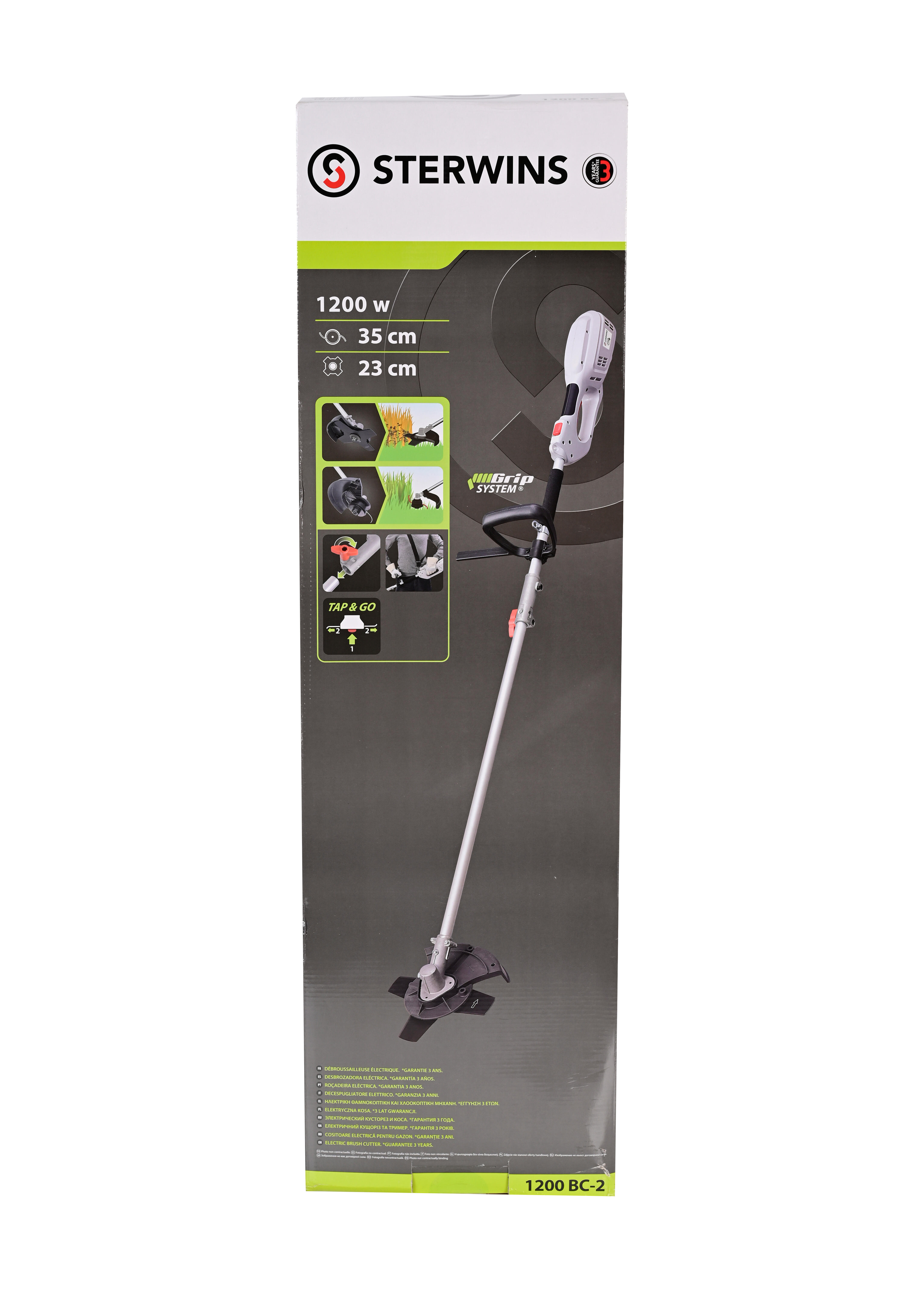 Roçadora elétrica 1200 w 35 cm Sterwins 1200BC-2 - 4