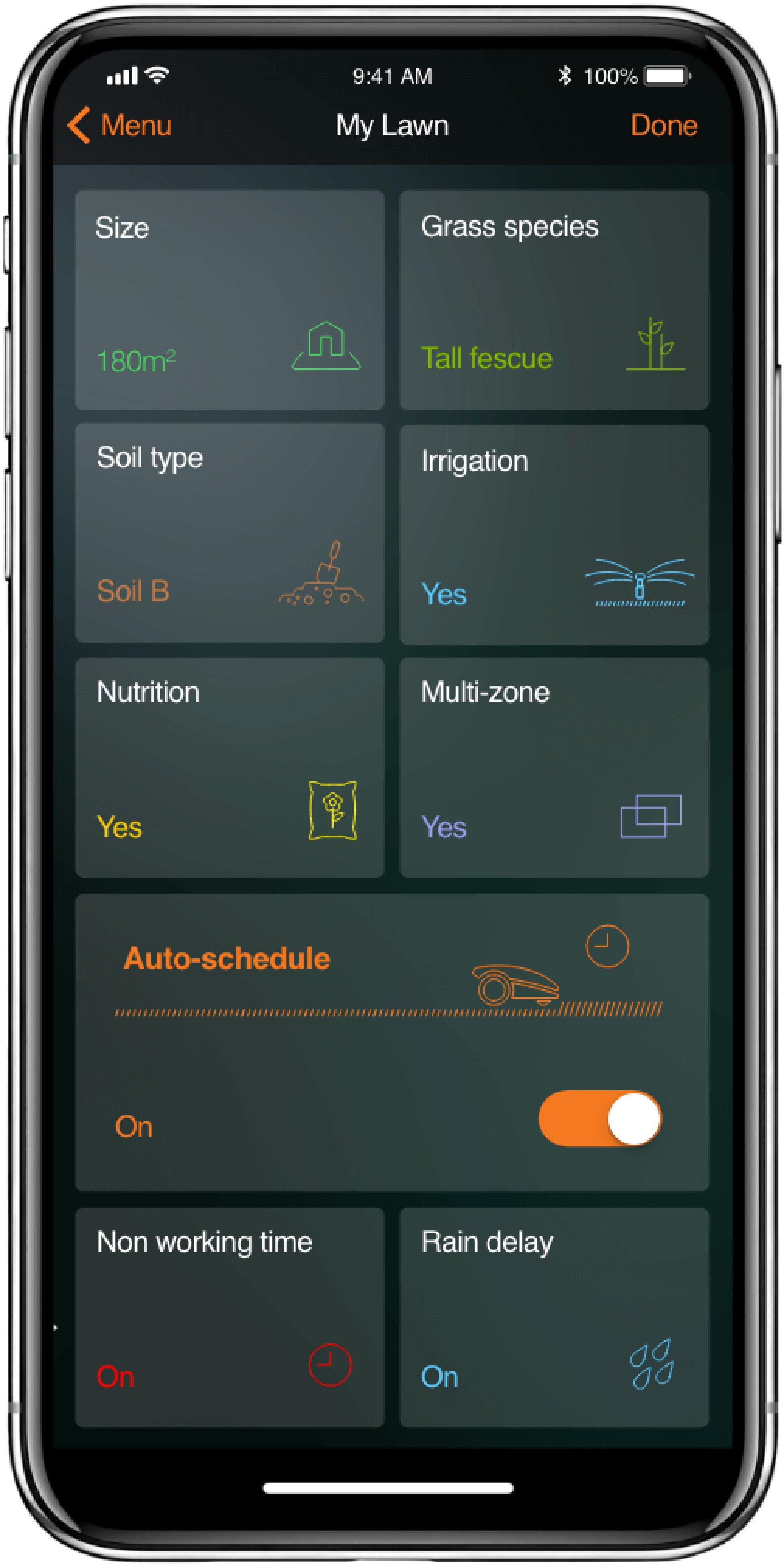 Robot tagliaerba WORX WR165E Landroid M500 PLUS con filo perimetrale larghezza di taglio 18 cm - 13