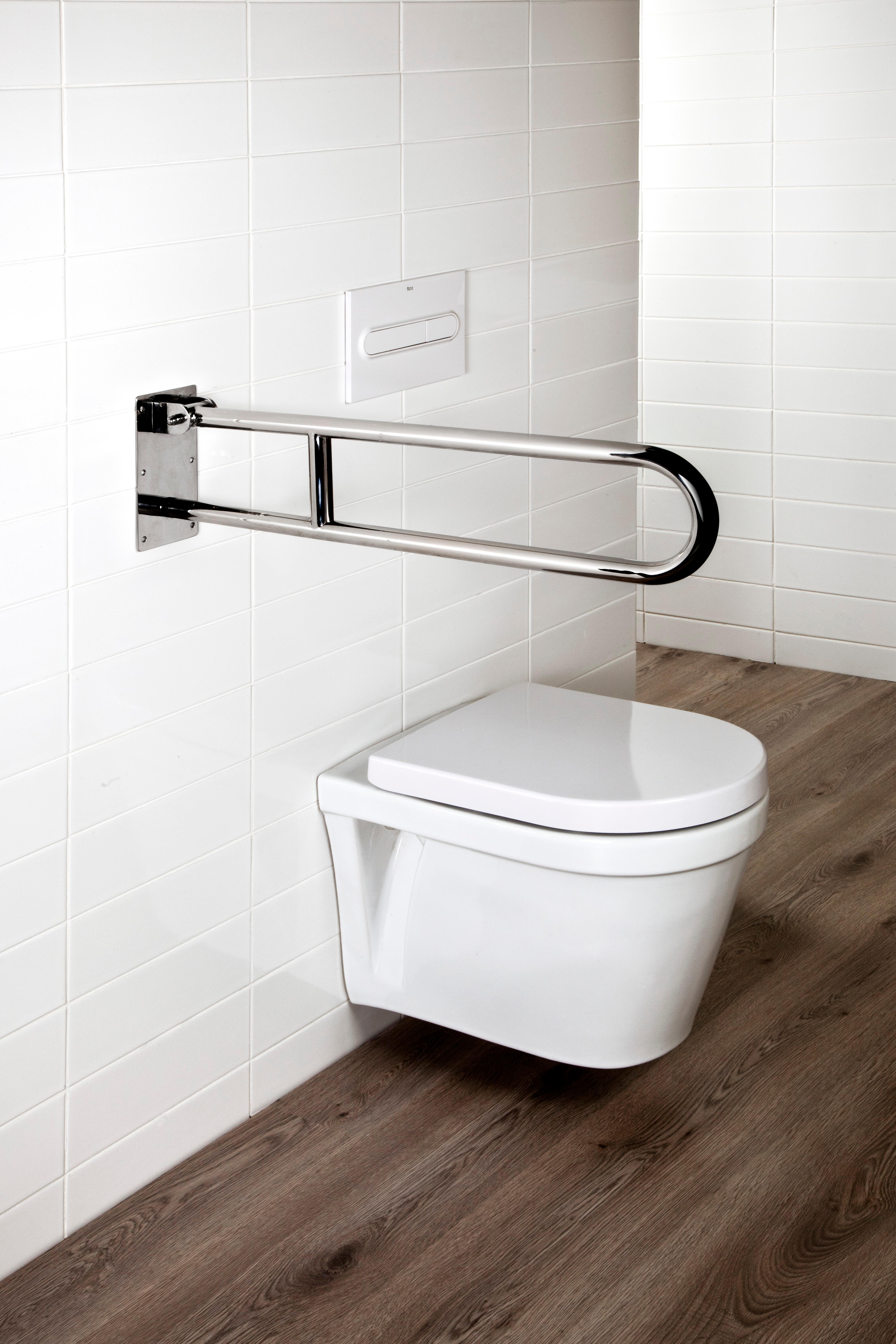 Barra de seguridad WC Space 24x10x73 cm cromado - 10