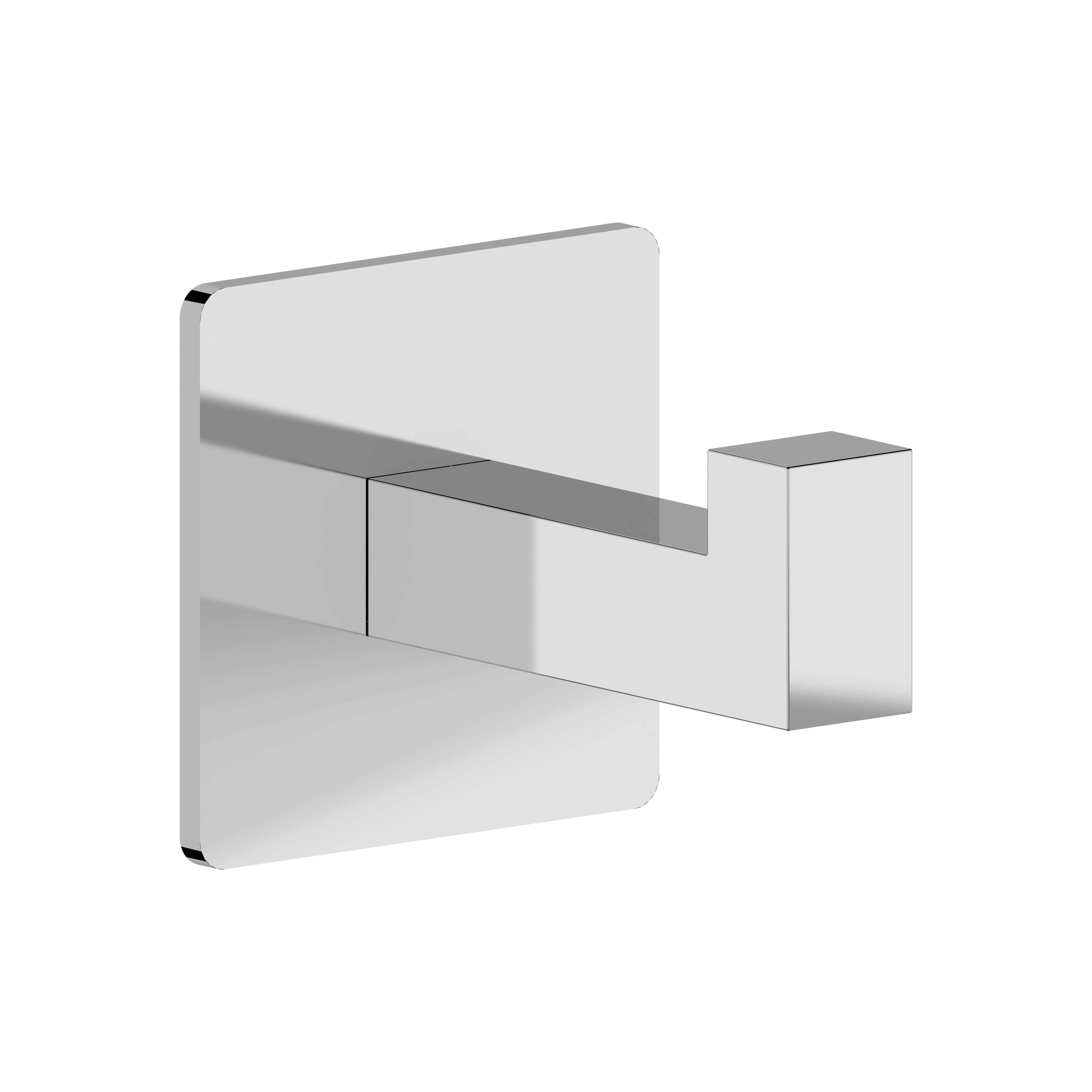 Percha gris / plata con colgadores 5x6x6.5 cm