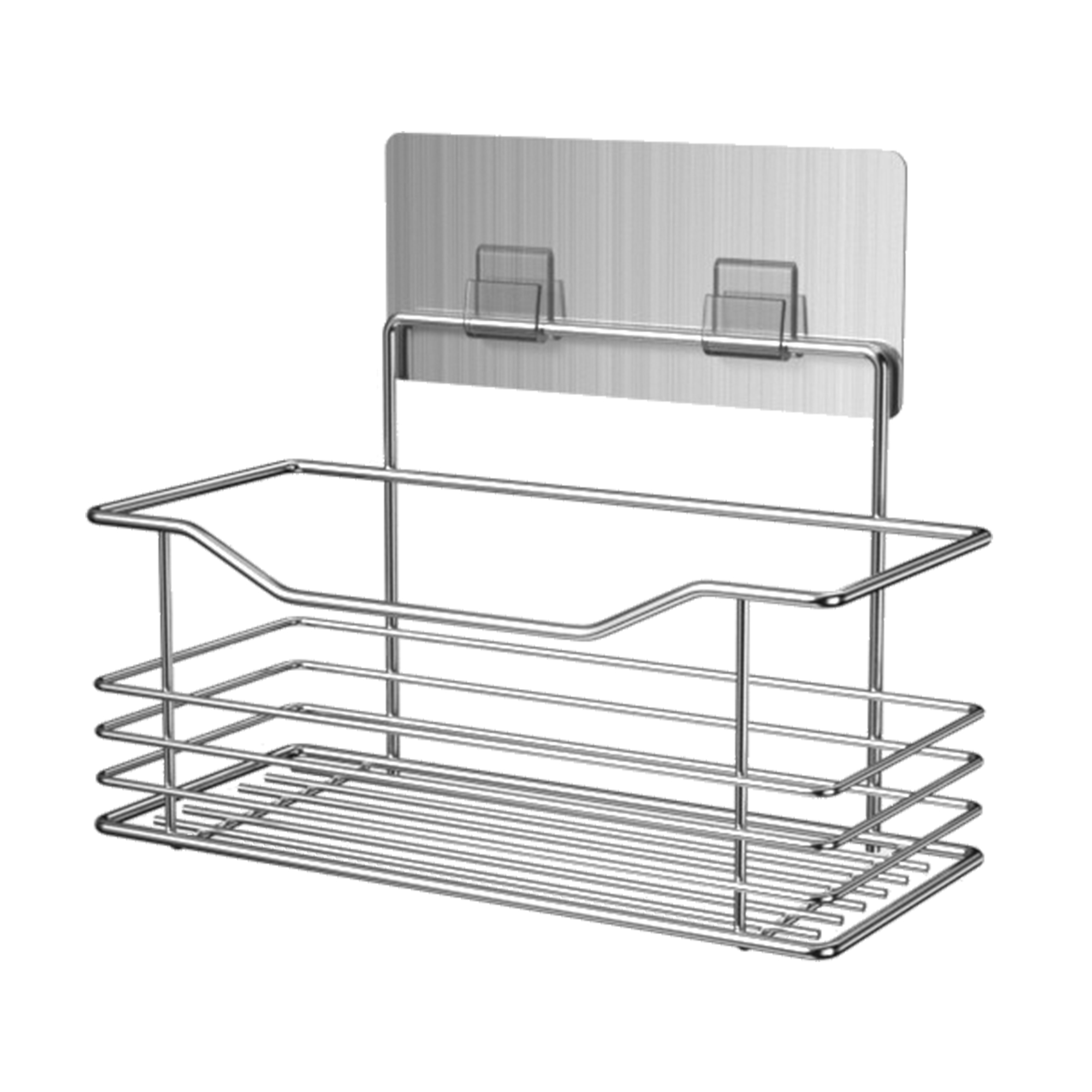 Organizador de ducha accessoris gris / plata 22.5x14x11 cm
