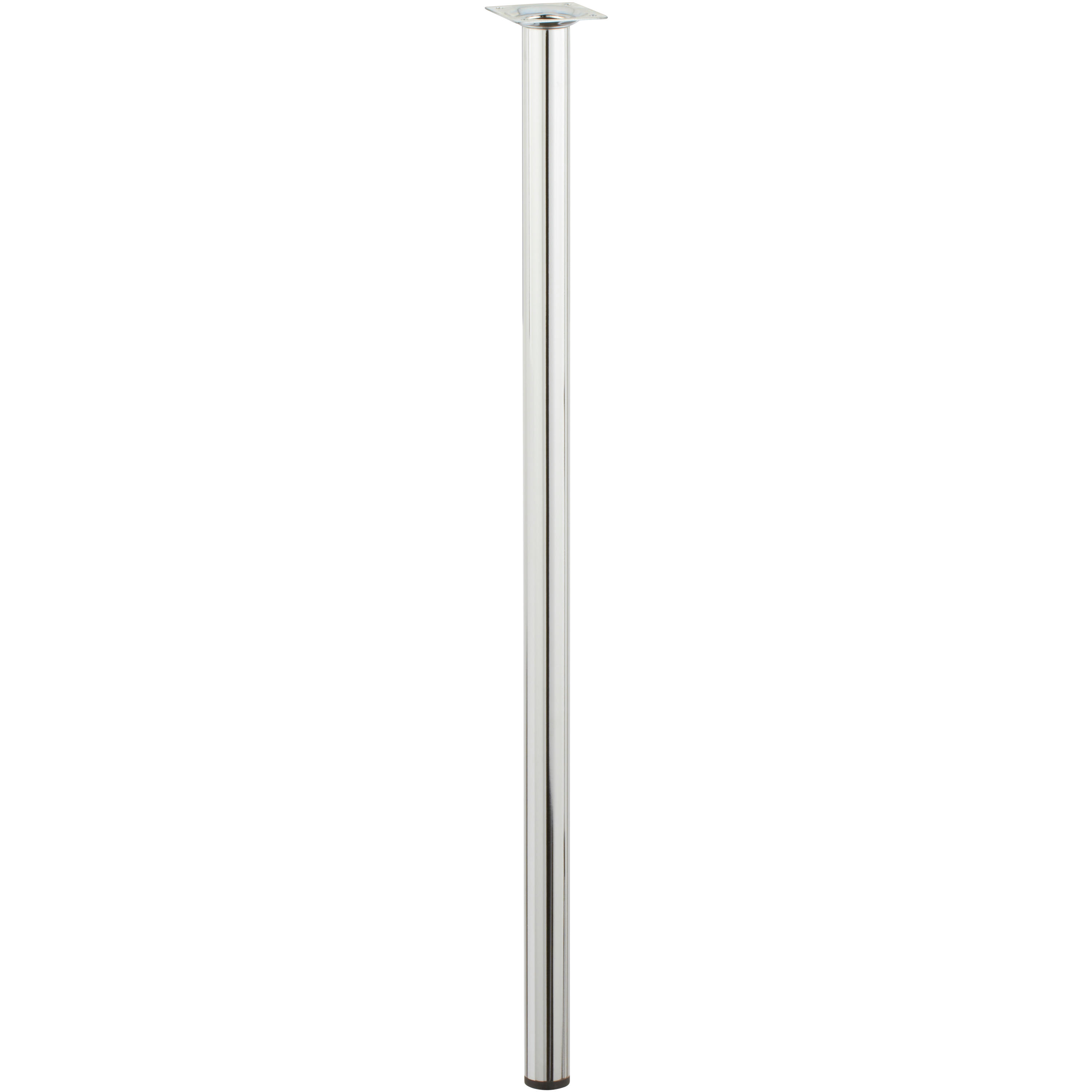Pied de table Hettich, chromé, diamètre 3 cm x hauteur 70 cm - 2