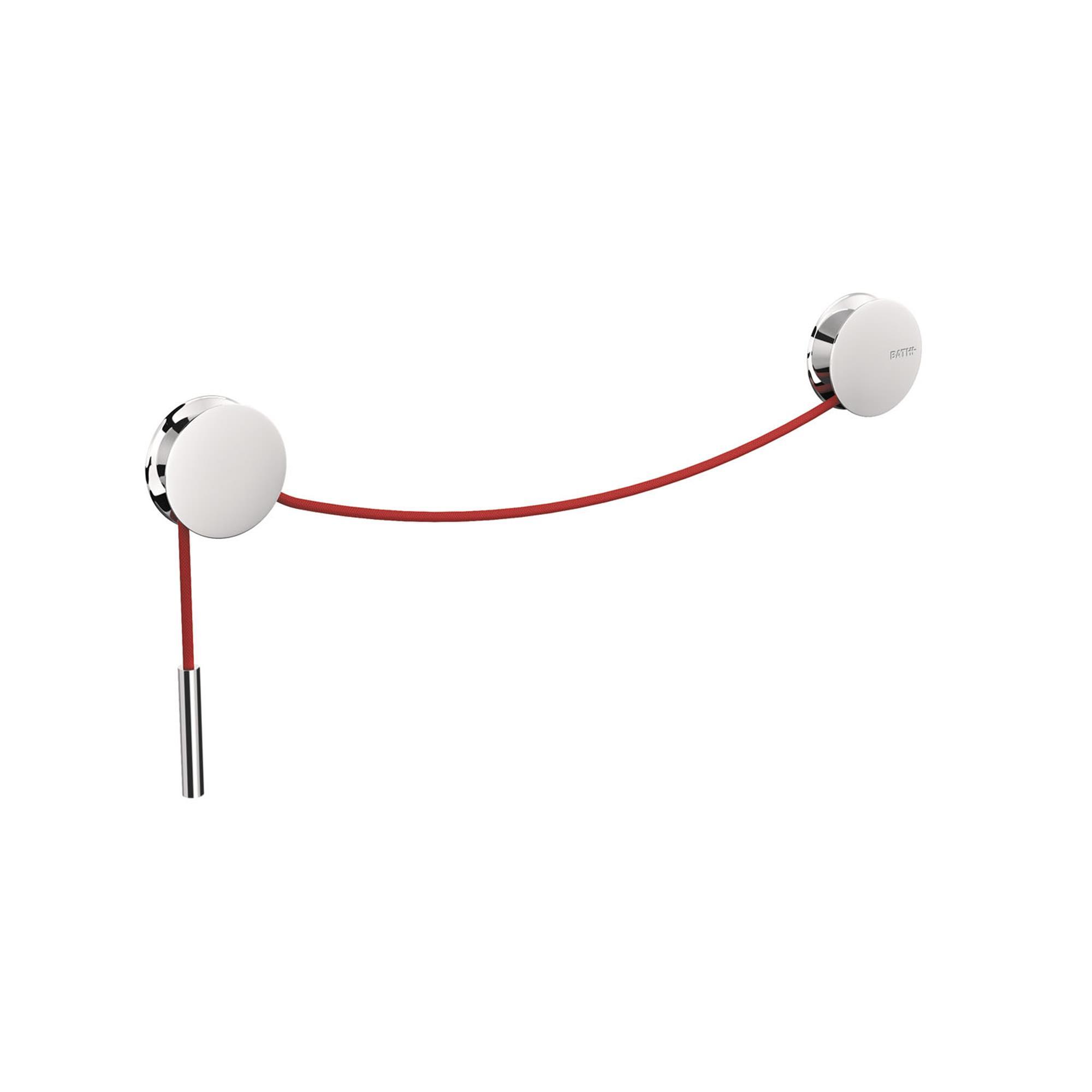 Toallero diabolo rojo cromo 5x5 cm