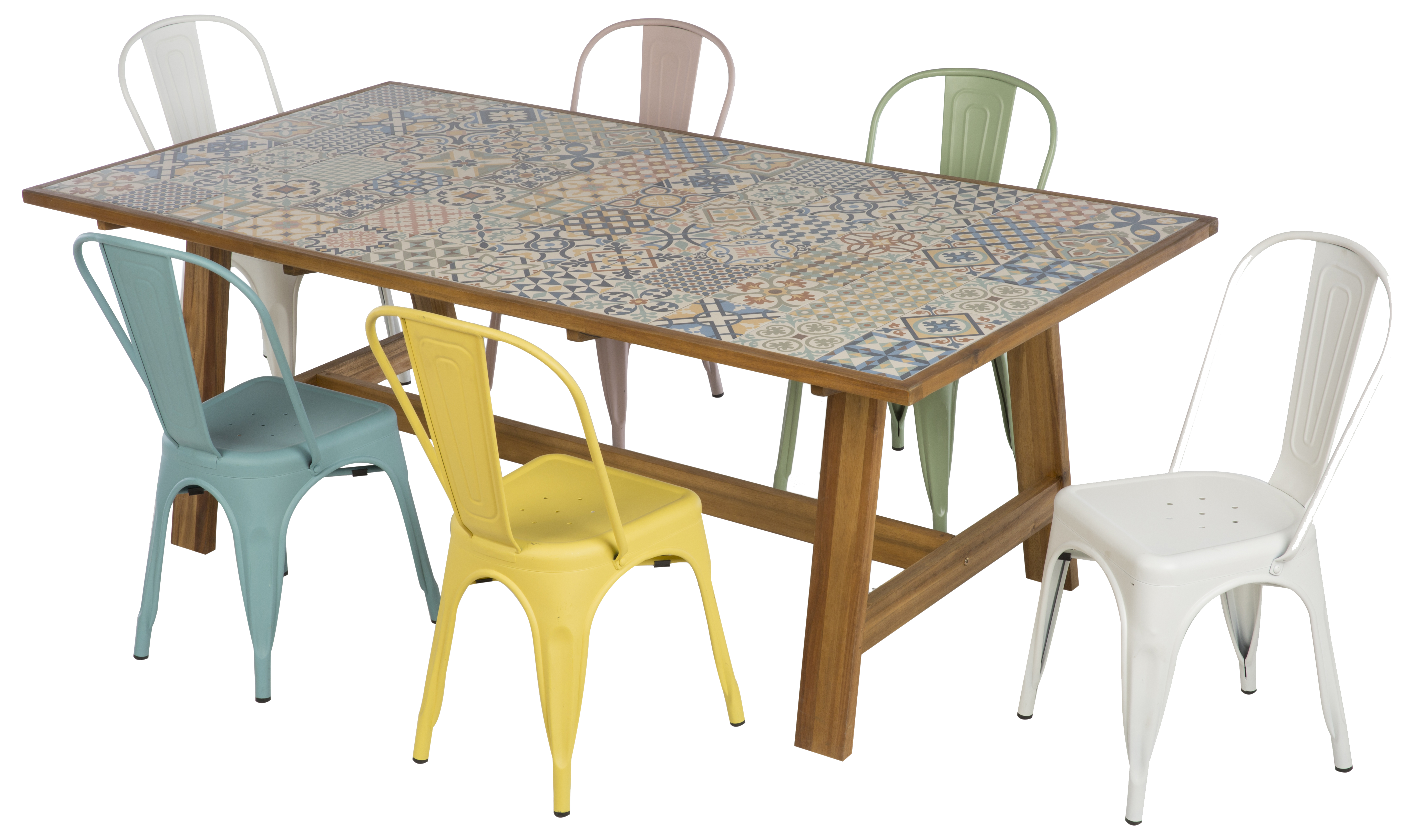 Cadeira de metal SOHO AMARELO - 9