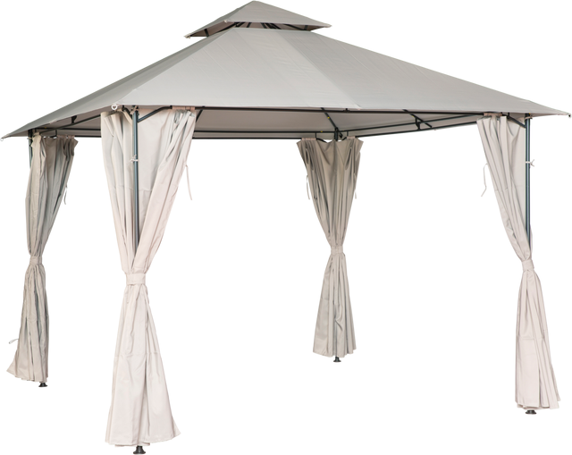Pérgola de metal NATERIAL OXIS TAUPE 3X3M