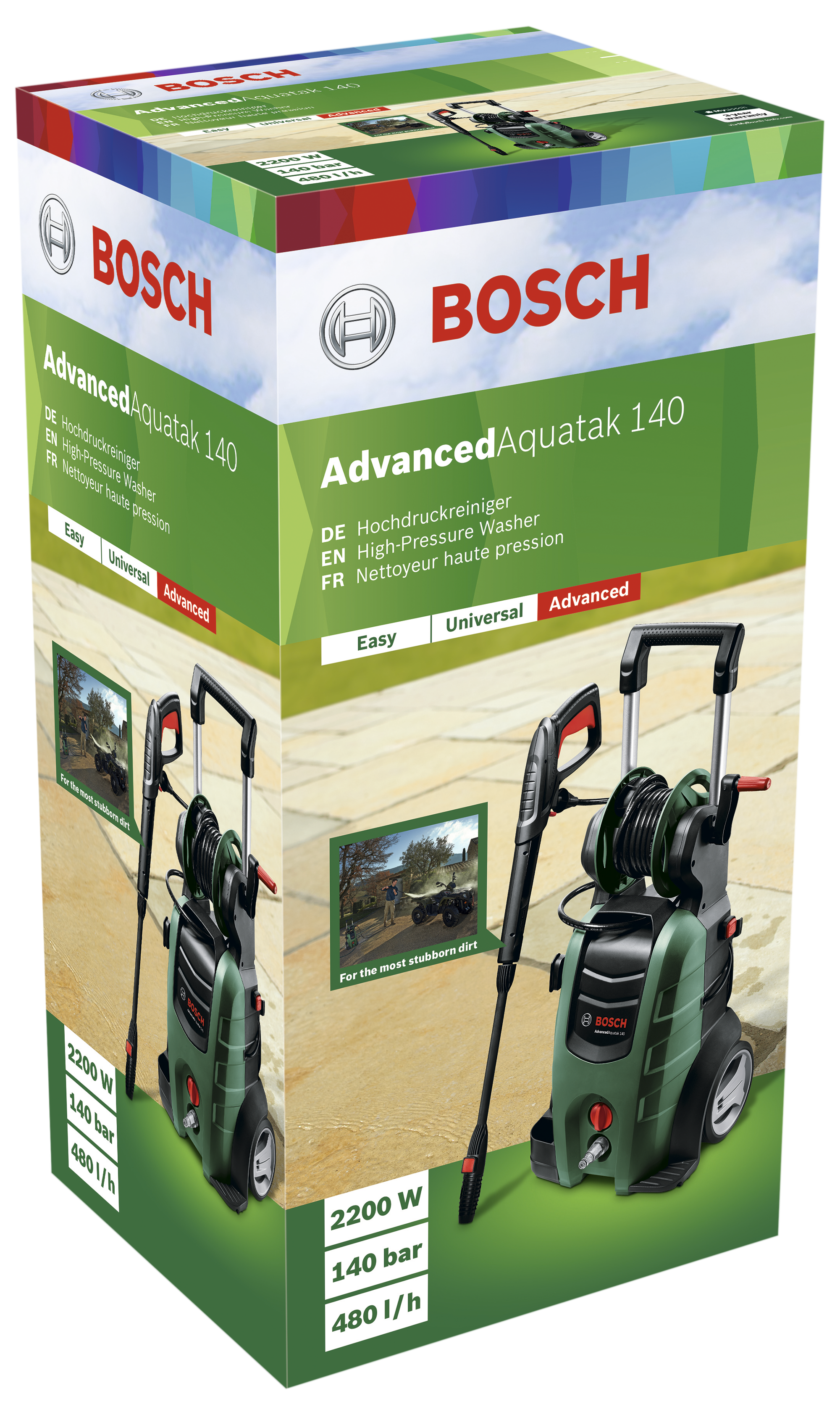 Lavadora de alta pressão com fio 2100 w 140 bar Bosch Aquatak 06008A7D00 - 8