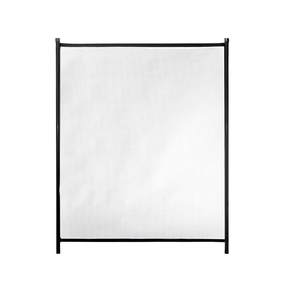 Valla de seguridad desmontable de poliéster / pvc negro 125x100 cm