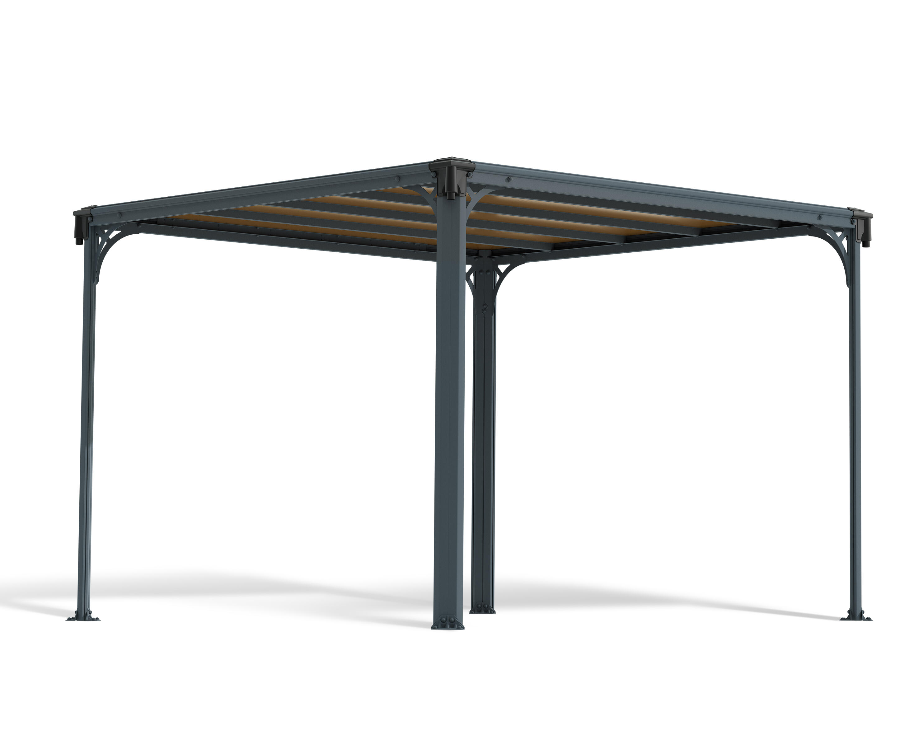cenador de aluminio canopia by palram cenador de 309 x 309 cm gris