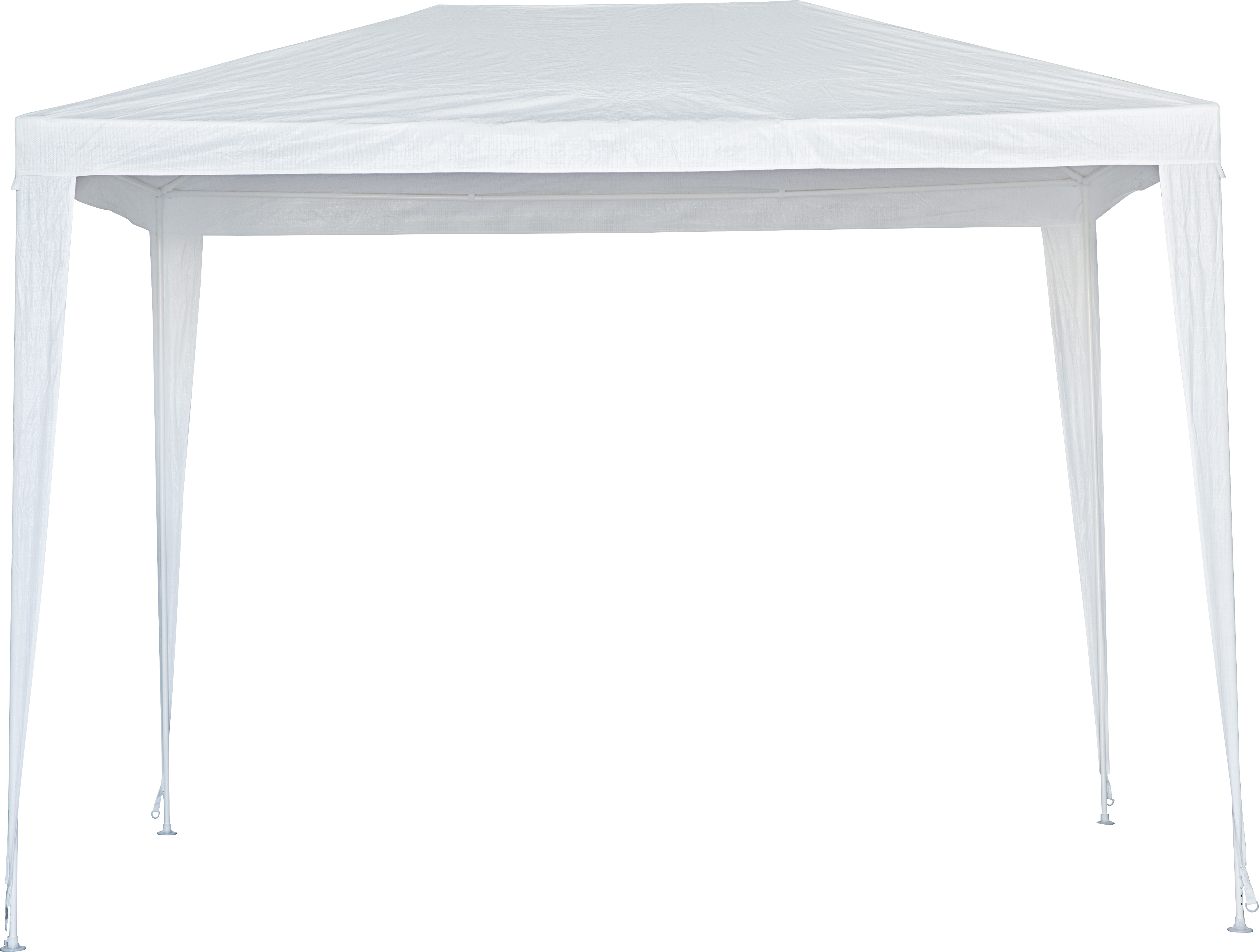 Cenador de acero con cubierta  Basic de 295 x 195 cm blanco - 2