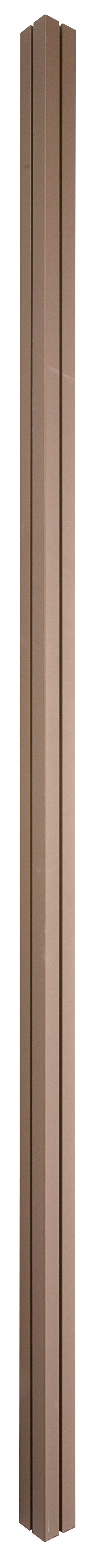 Palo quadrato in alluminio NORTENE MOSAIC/PRIVAT marrone H 215 x L 6 cm - 2