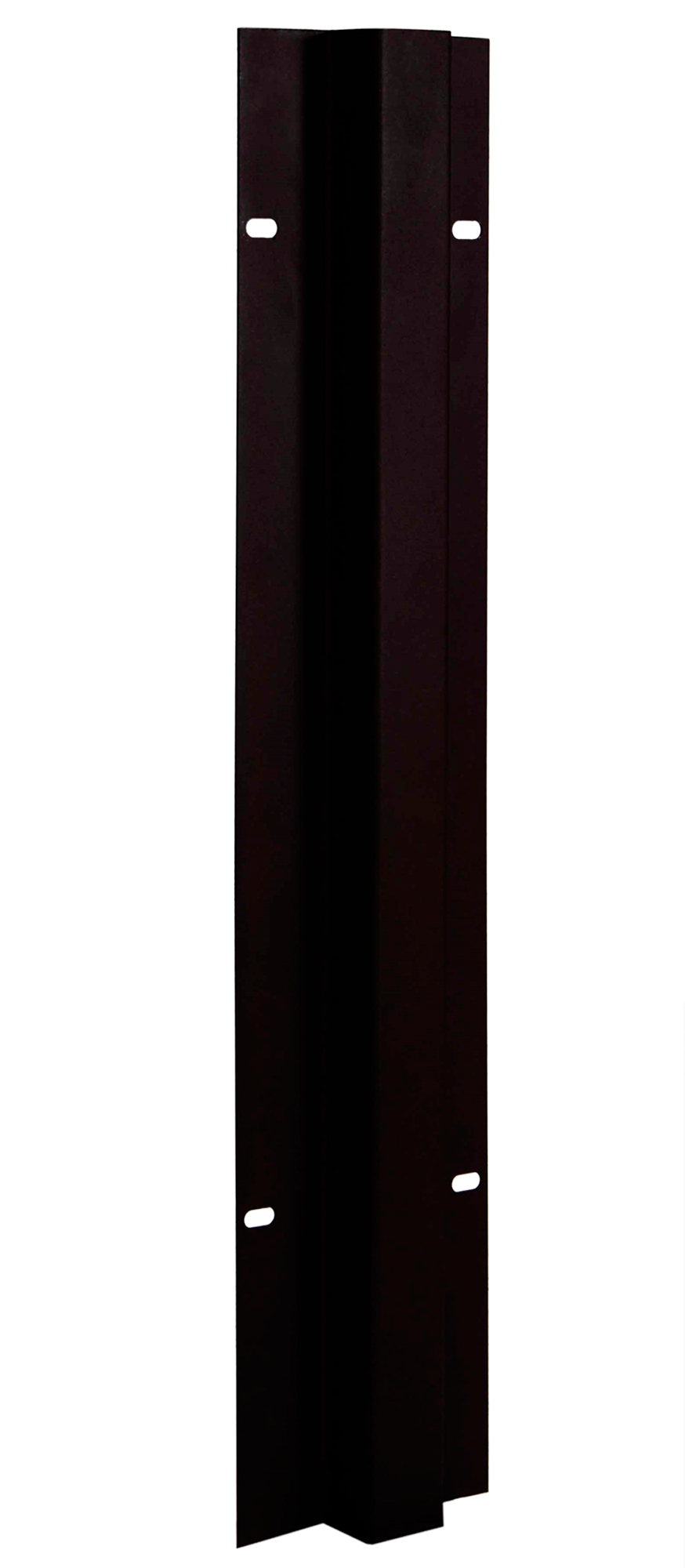 Poste encastrar intermedio apto para valla sobre muro negro