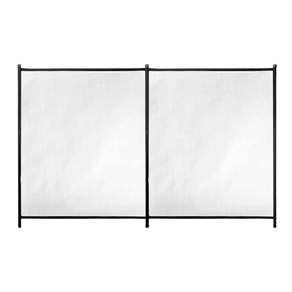 Valla de seguridad desmontable de poliéster / pvc negro 125x200 cm