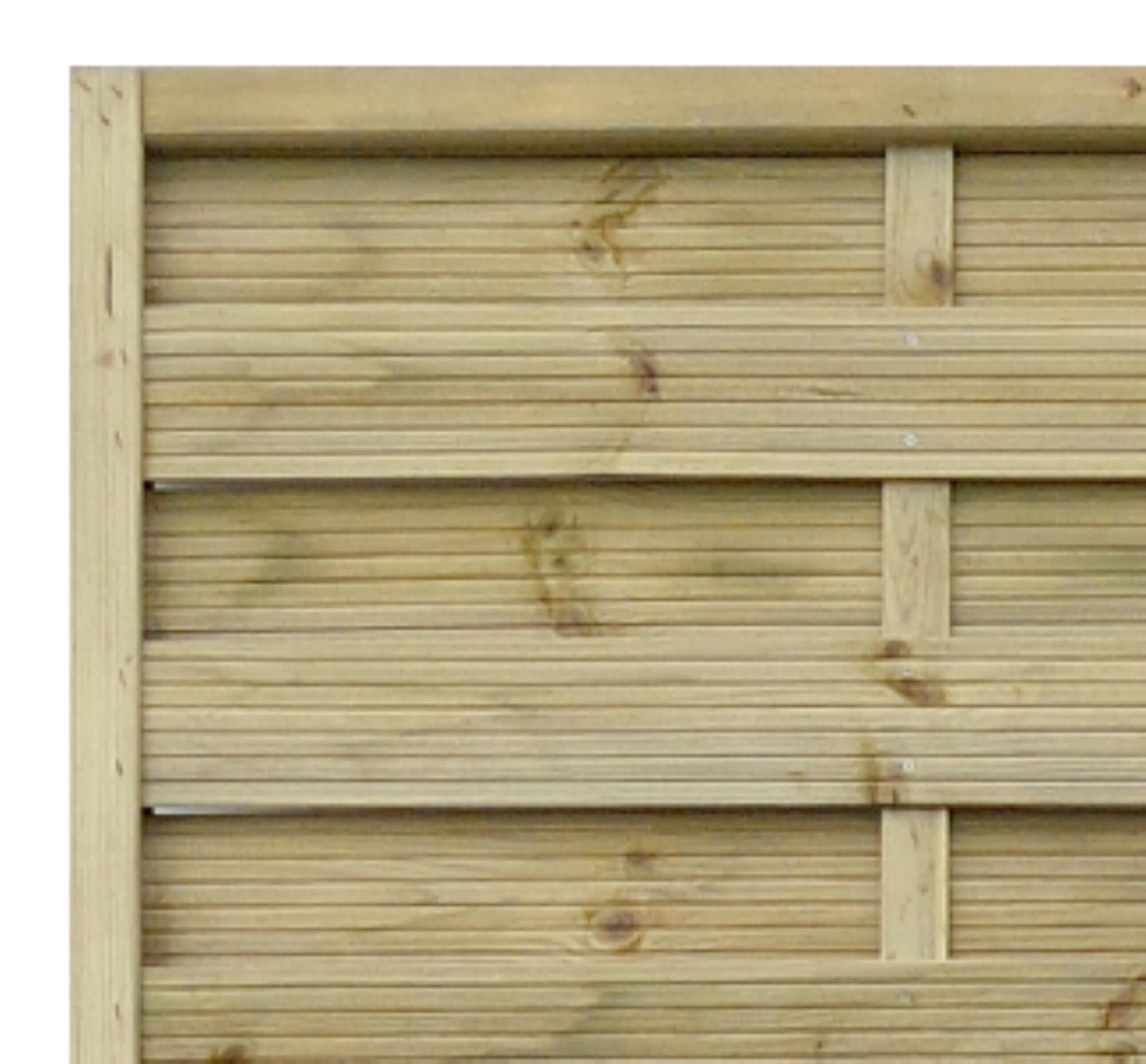 Pannello frangivista in legno grezzo beige CERLAND Fetiche L 90 x H 180 cm, spessore 40 mm - 2