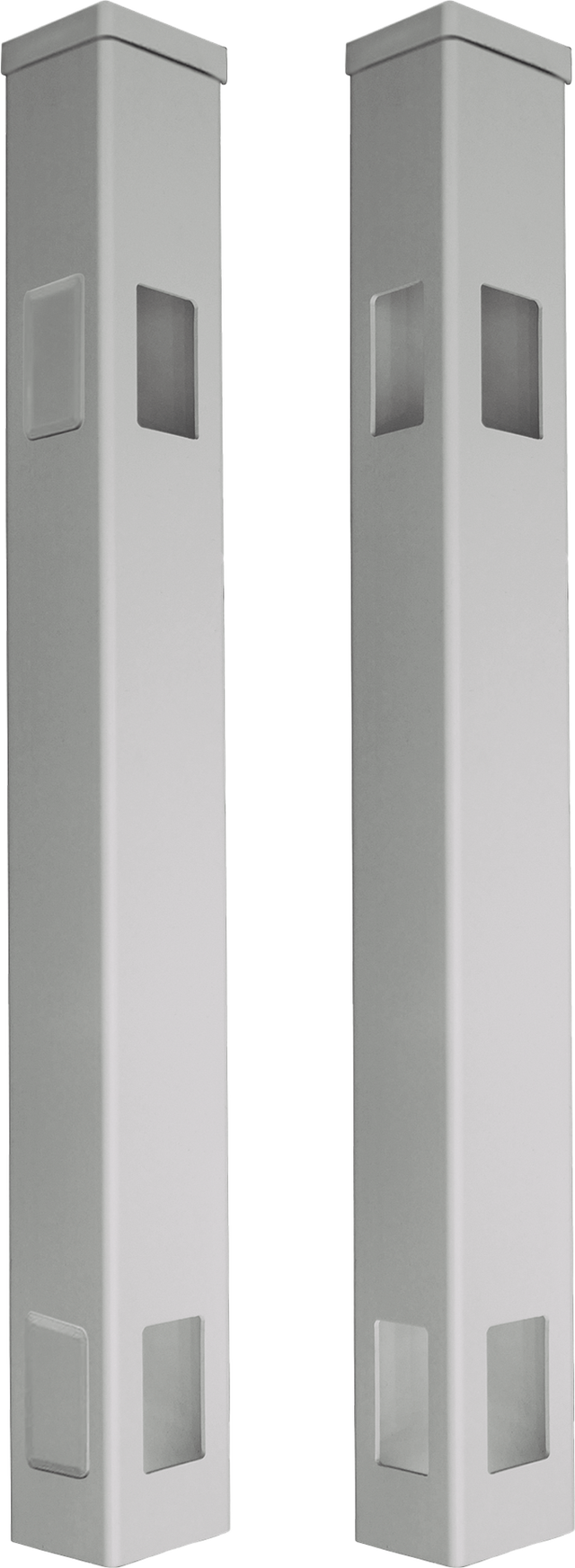 Poste rectangular de PVC 10 x 10 x 93 cm blanco DIOCO