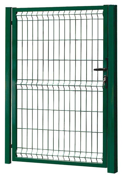 Puerta batiente moreda de acero verde 100x150 cm