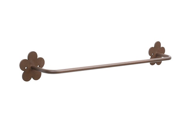 Toallero de barra marrón mate para atornillar Provenza 52x7x7 cm