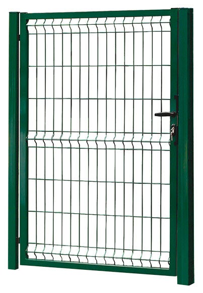 Puerta batiente moreda de acero verde 100x120 cm