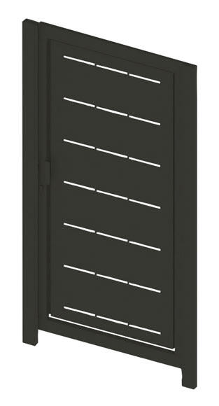 Puerta peatonal doorself lines 100x200 cm gris forja
