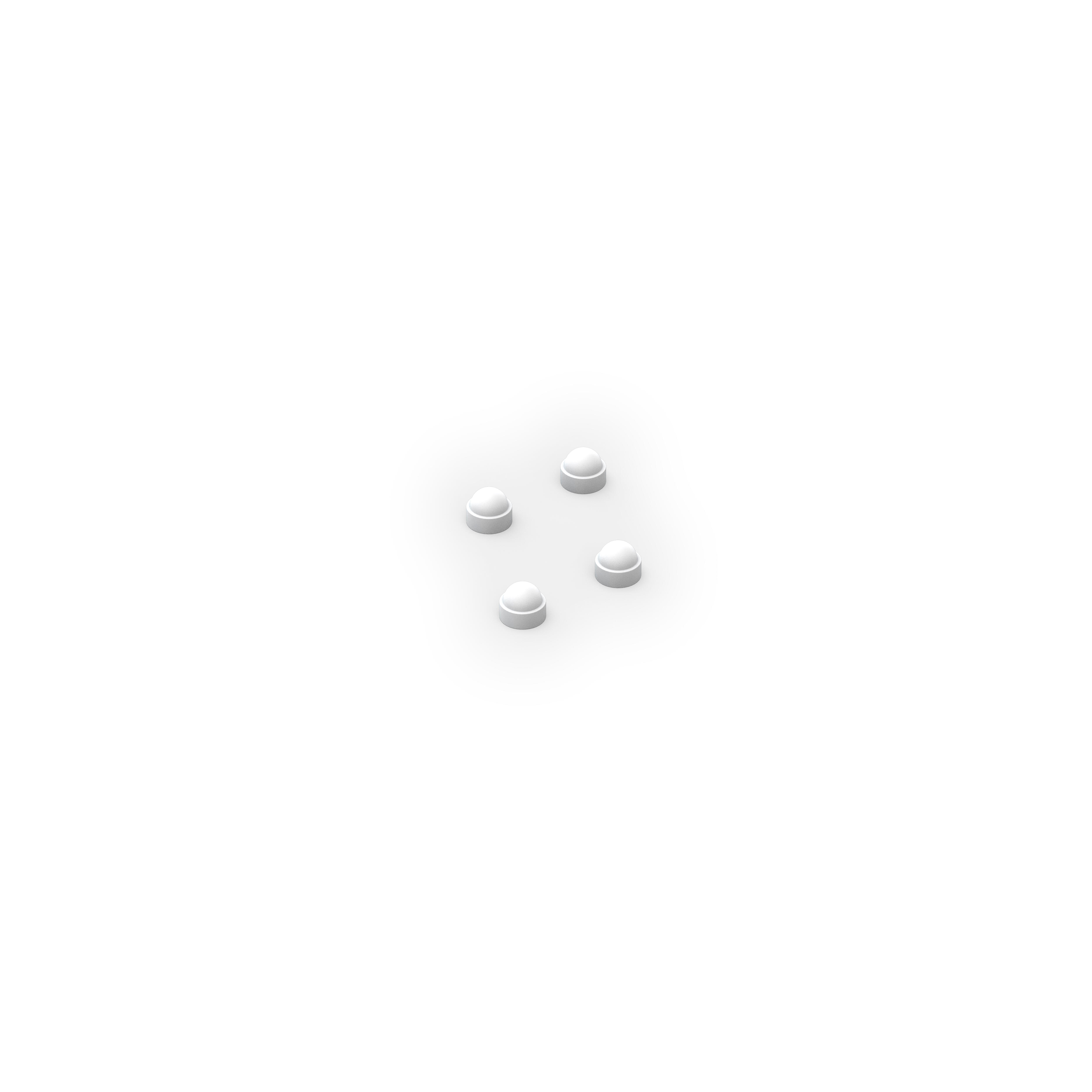 Pack de sujeciones y tornillería de aluminio blanco para valla - 7