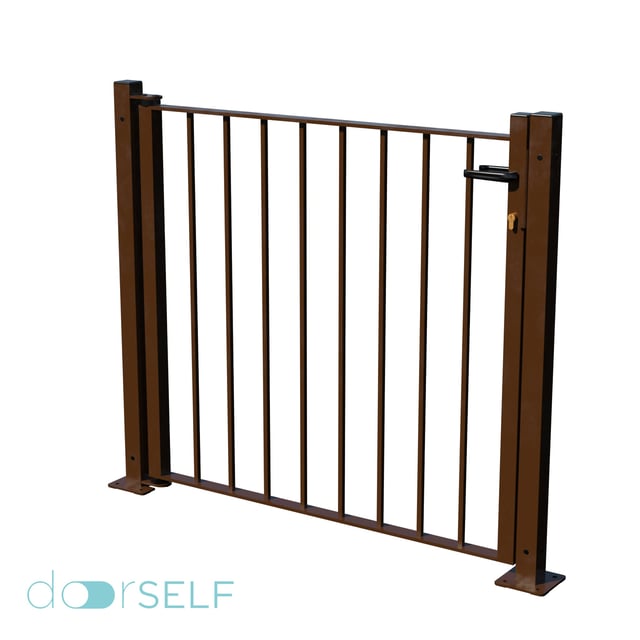 Kit puerta DOORSELF Bricofen de acero 116x93,5 cm óxido