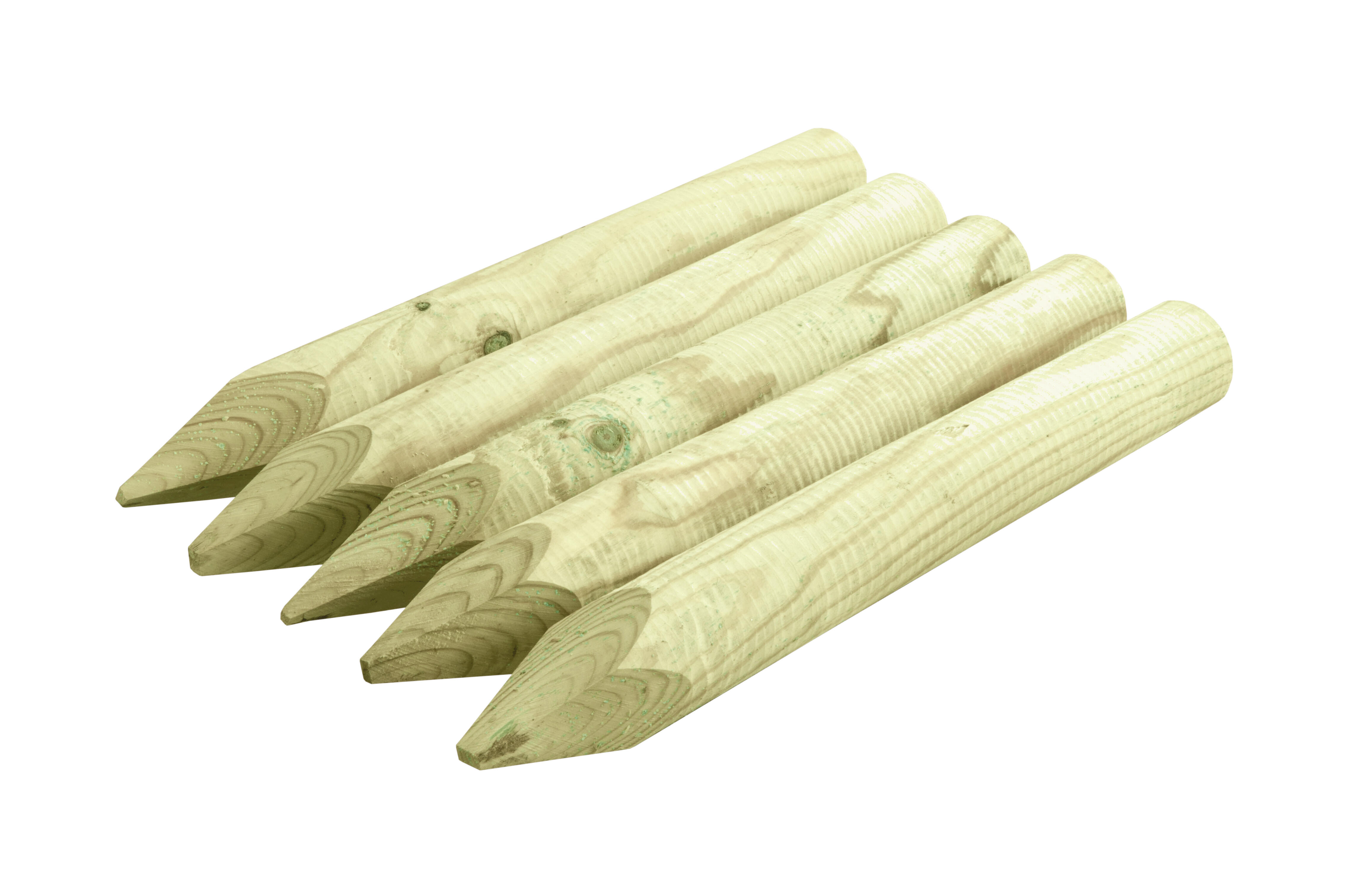 Poste de madera beige de 6 x 6 x   cm - 4