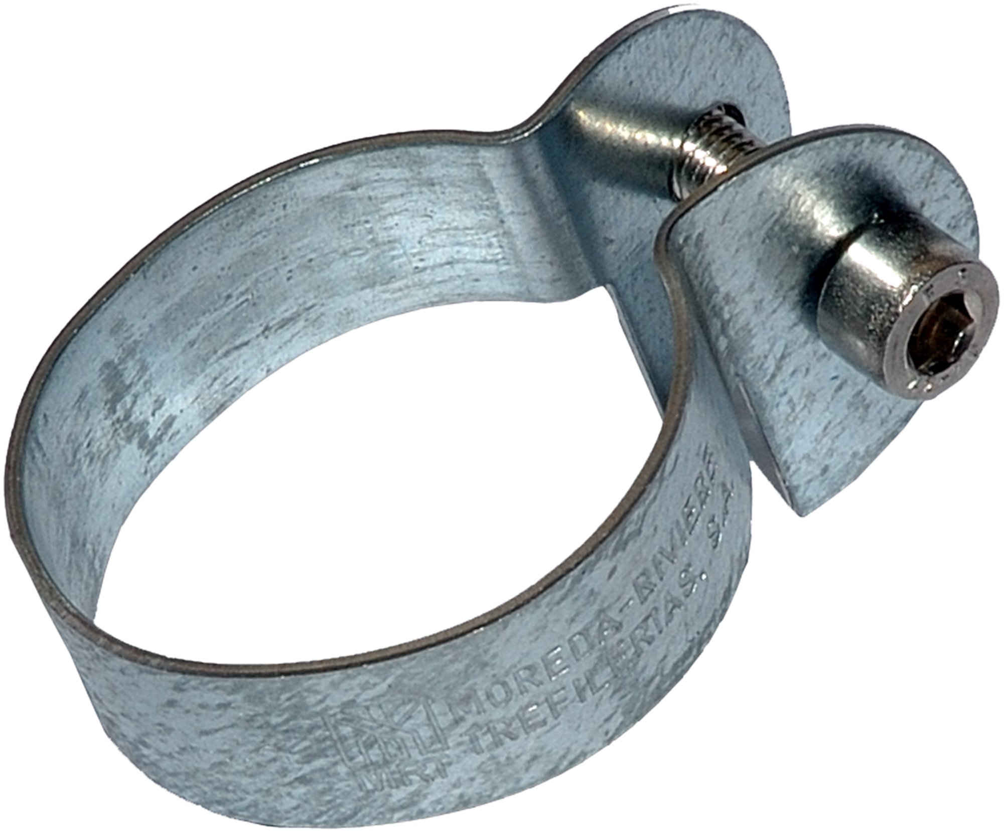 Abrazadera quickfix de acero galvanizado gris para tubos