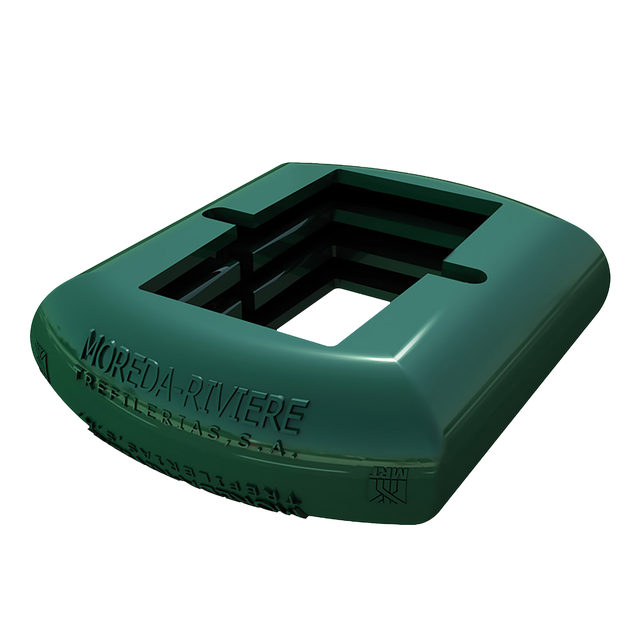 Pack 2 abrazadera pvc verde Hércules