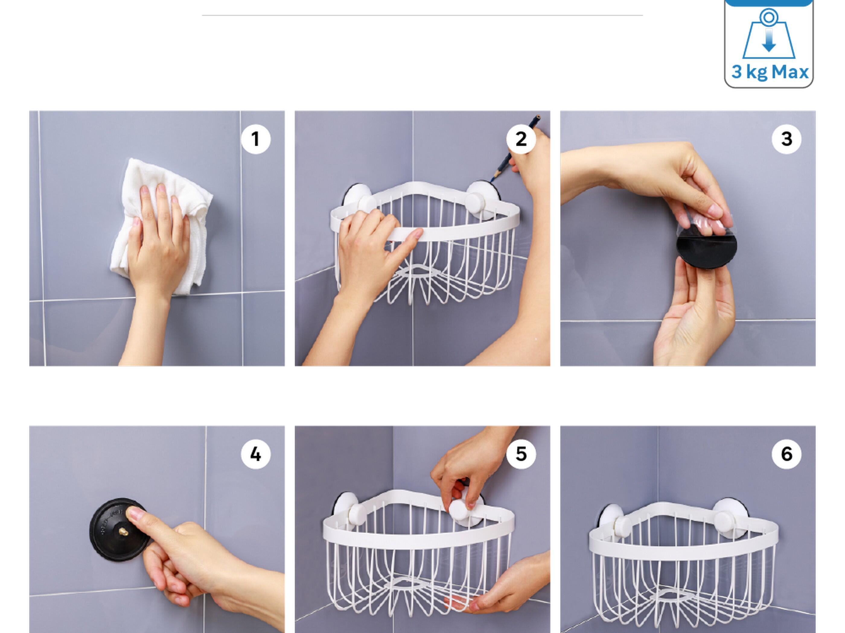 Cesto de duche SENSEA NEO DE CANTO BRANCO - 6