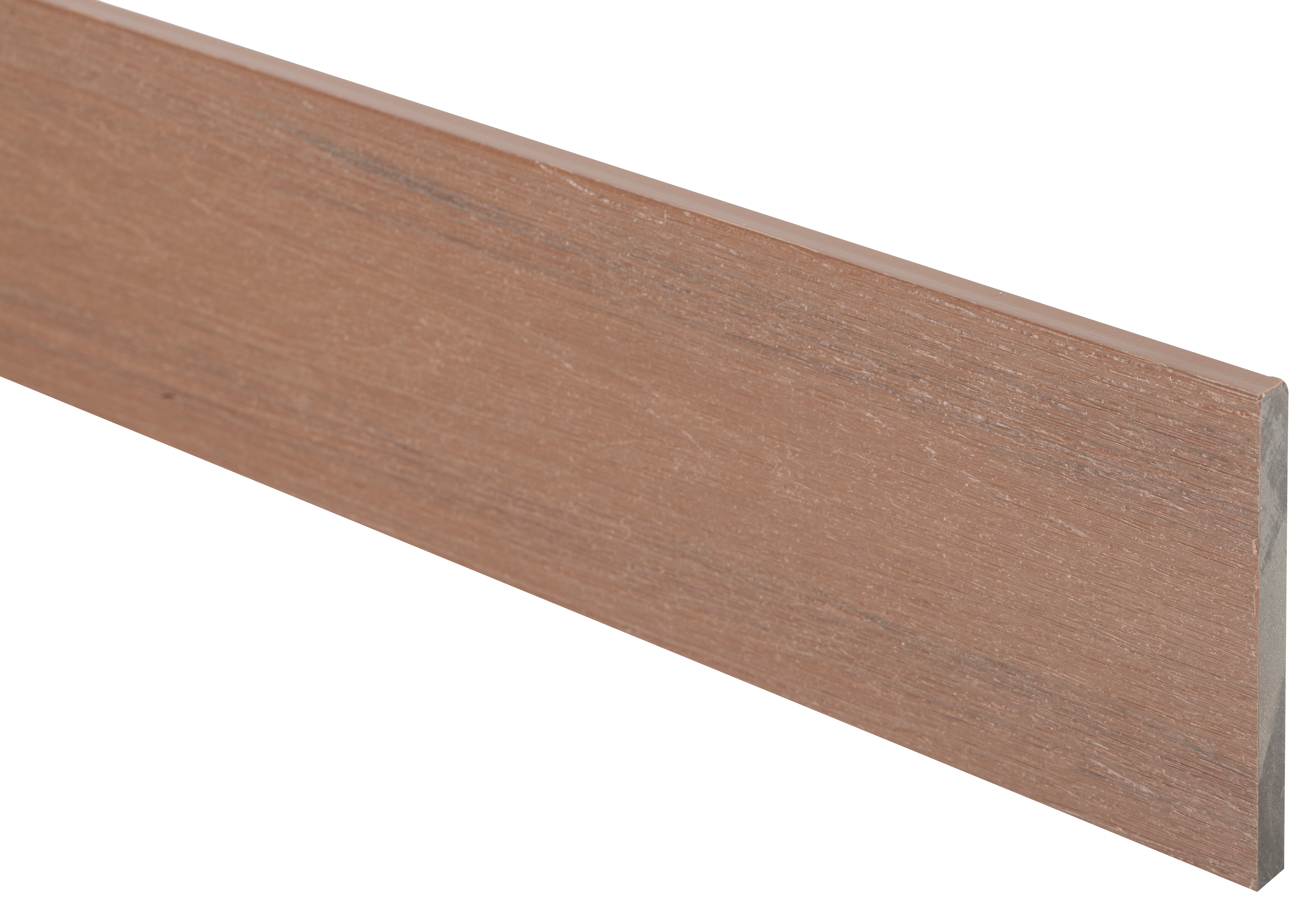 Rodapié de madera marrón de 14.2x1.2 cm