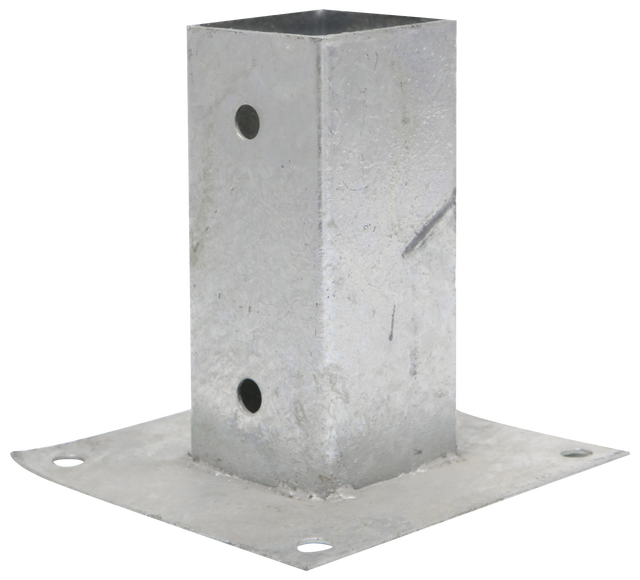 Soporte de metal para poste de 6x6 cm para atornillar al suelo