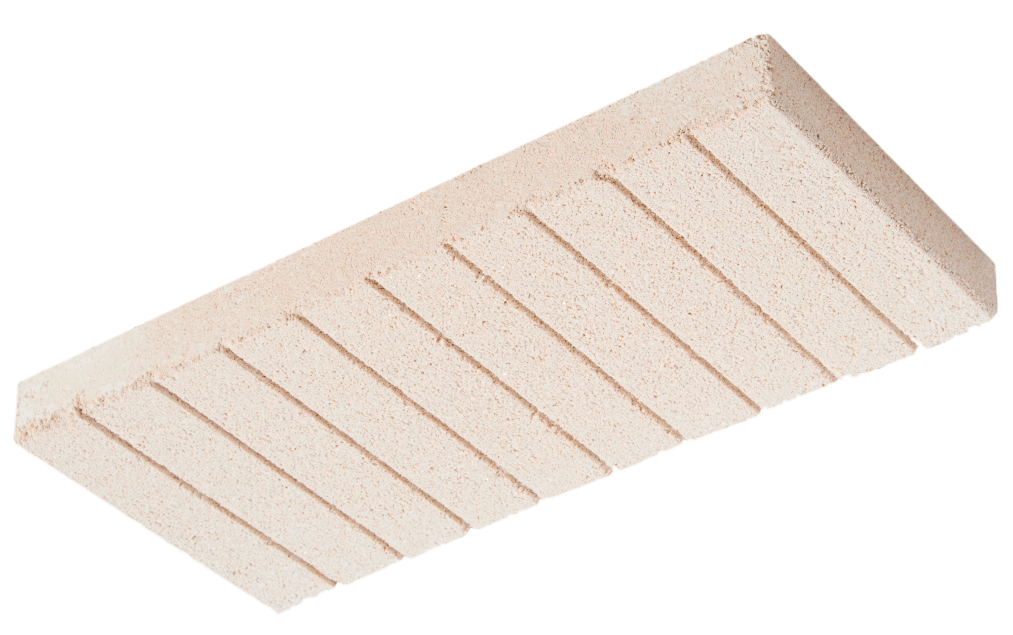 Plaqueta ranurada 25x50x5 cm blanco - 3