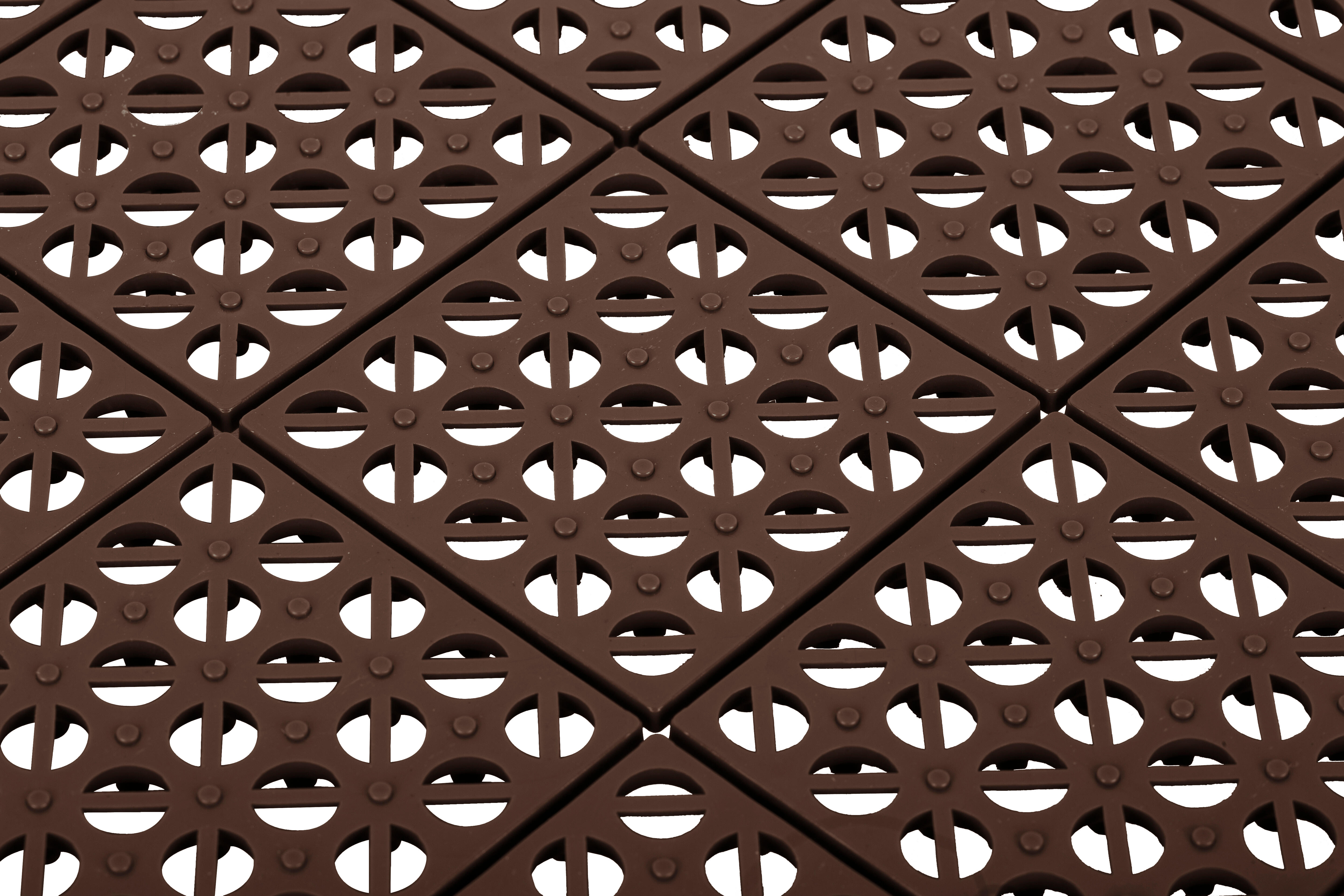 Estrado de plástico MULTIPLATE 56X56CM CAFÉ - 11