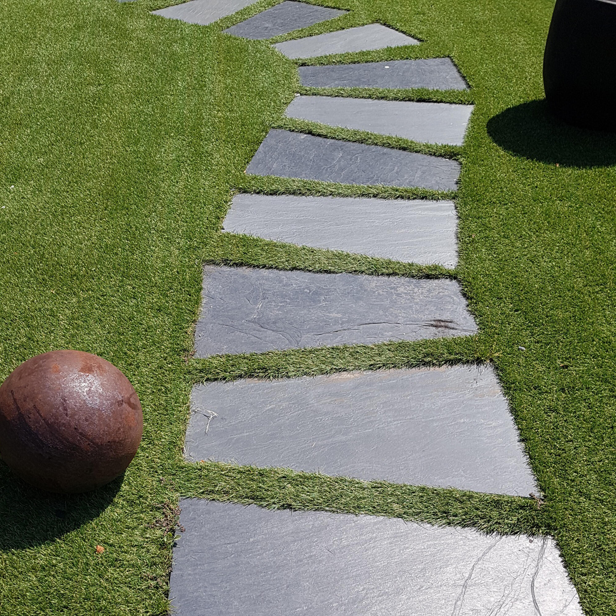 Pack de 3 unidades paso trapezoidal gris 80x50/30x3cm - 3