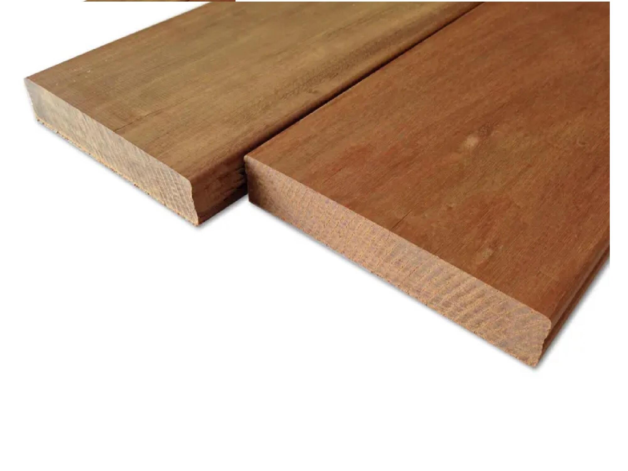 Listone Badi 5 pezzi in legno colore marrone 120 x 9 cm, Sp 19 mm Listone Badi 5 pezzi in legno colore marrone 120 x 9 cm, Sp 19 mm