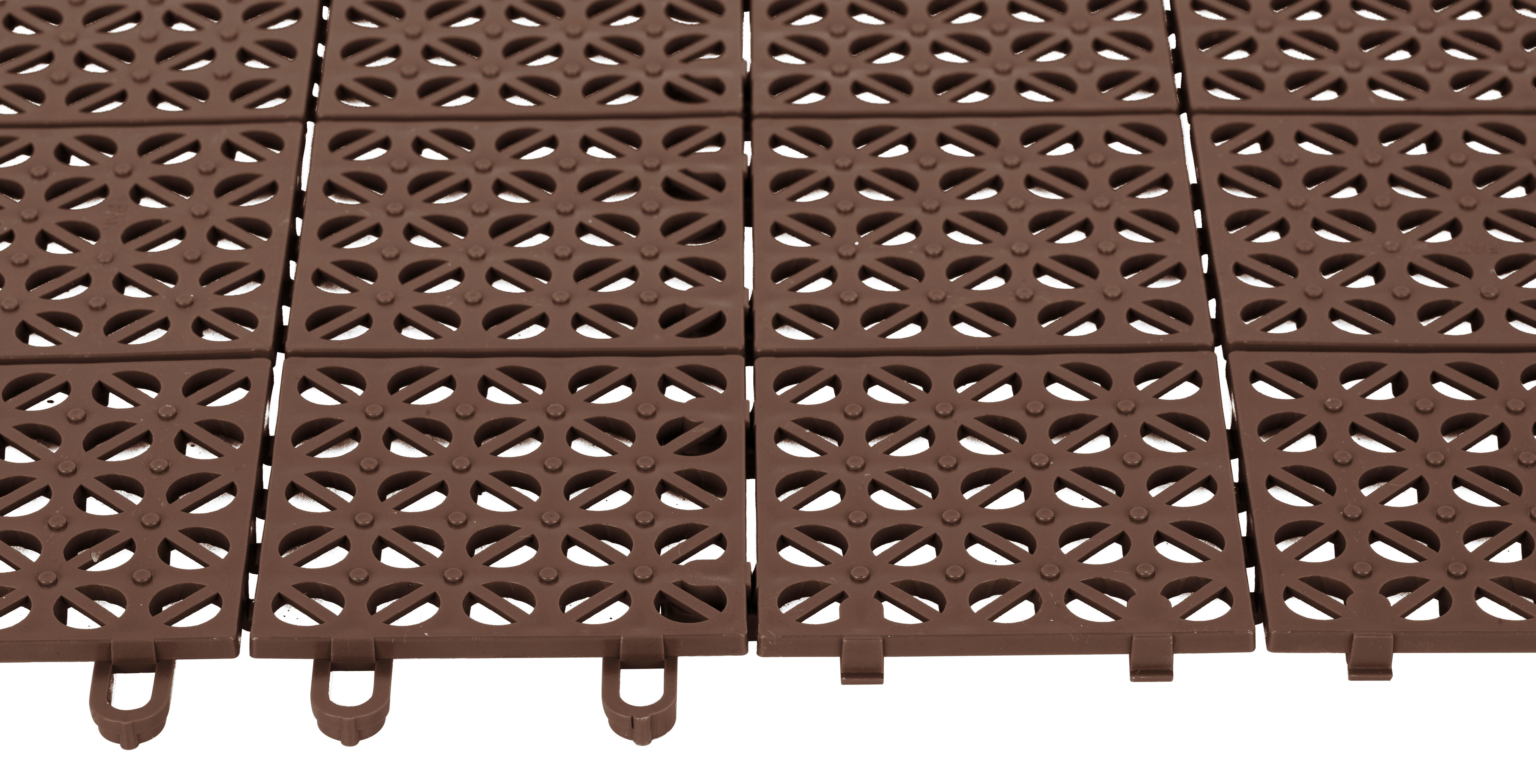Estrado de plástico MULTIPLATE 56X56CM CAFÉ - 13