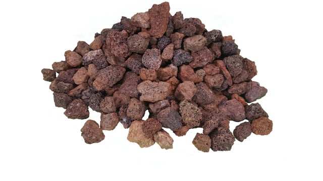 Saco de piedra de lava triturado Roja 15KG 10 y 25 mm
