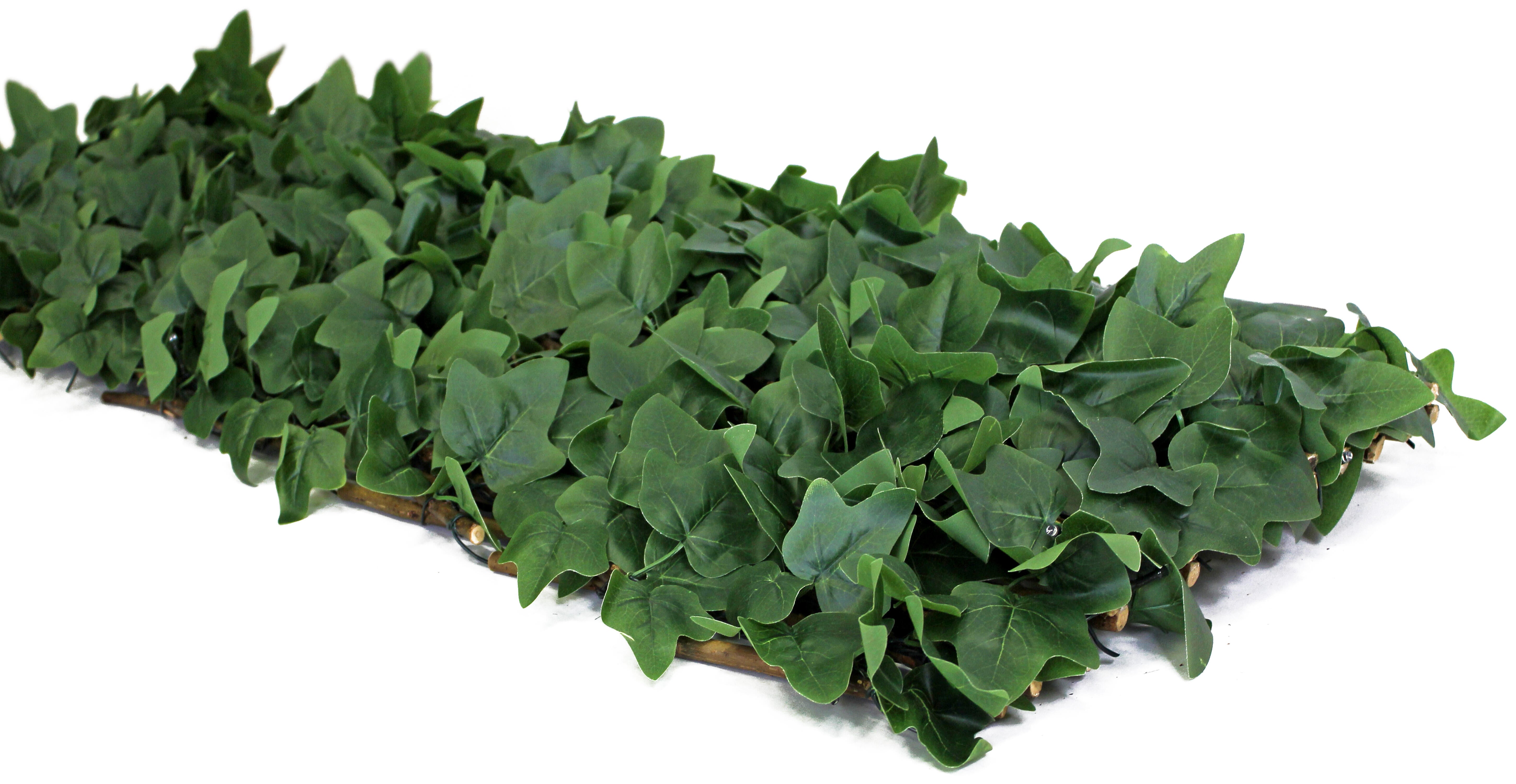 Celosía extensible de poliéster verde Hiedra 70 LED 100x150 cm - 3