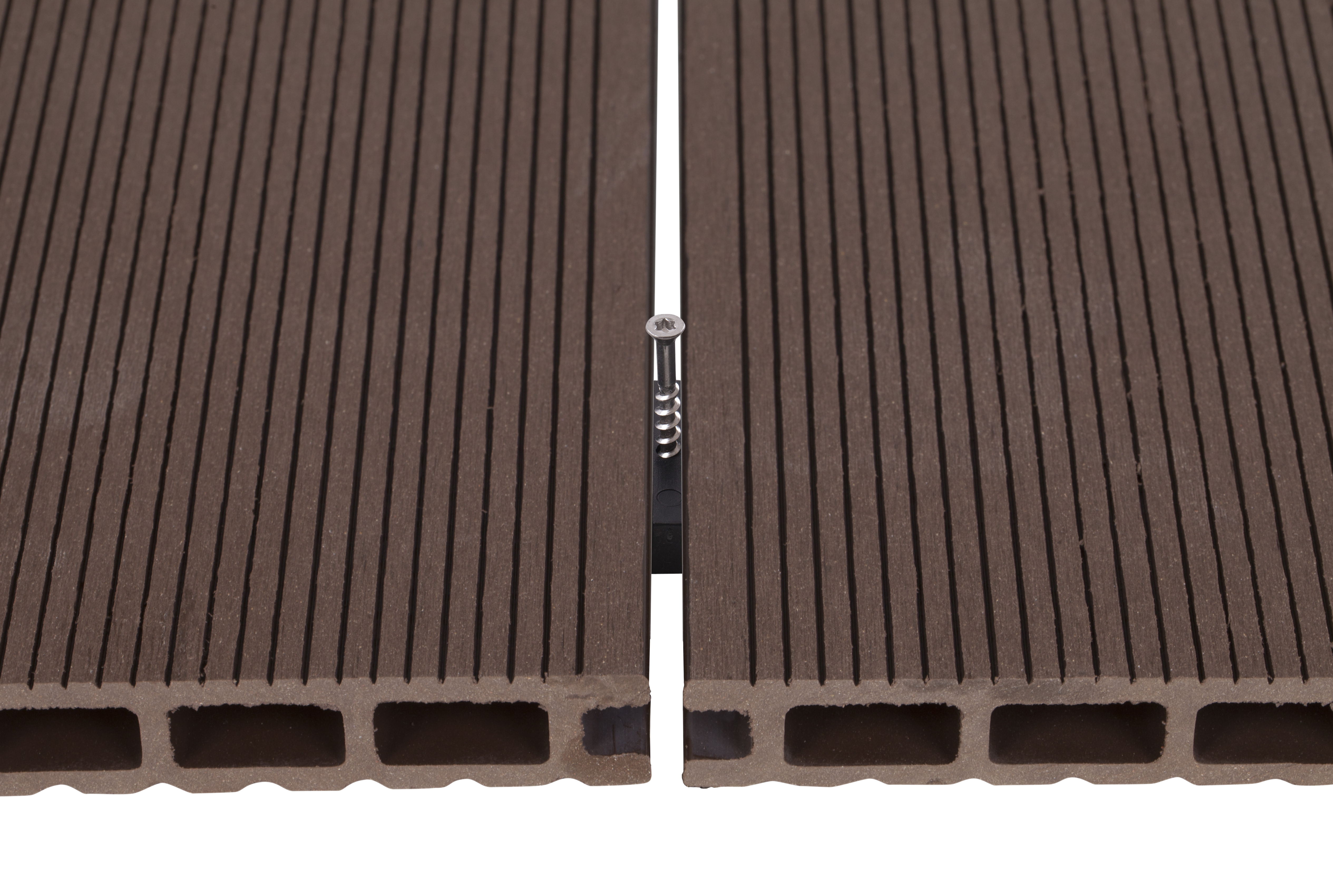 Listone in composito di legno e plastica (wpc) Atlas marrone L 240 x L 14.5 cm x Sp. 21 mm - 13