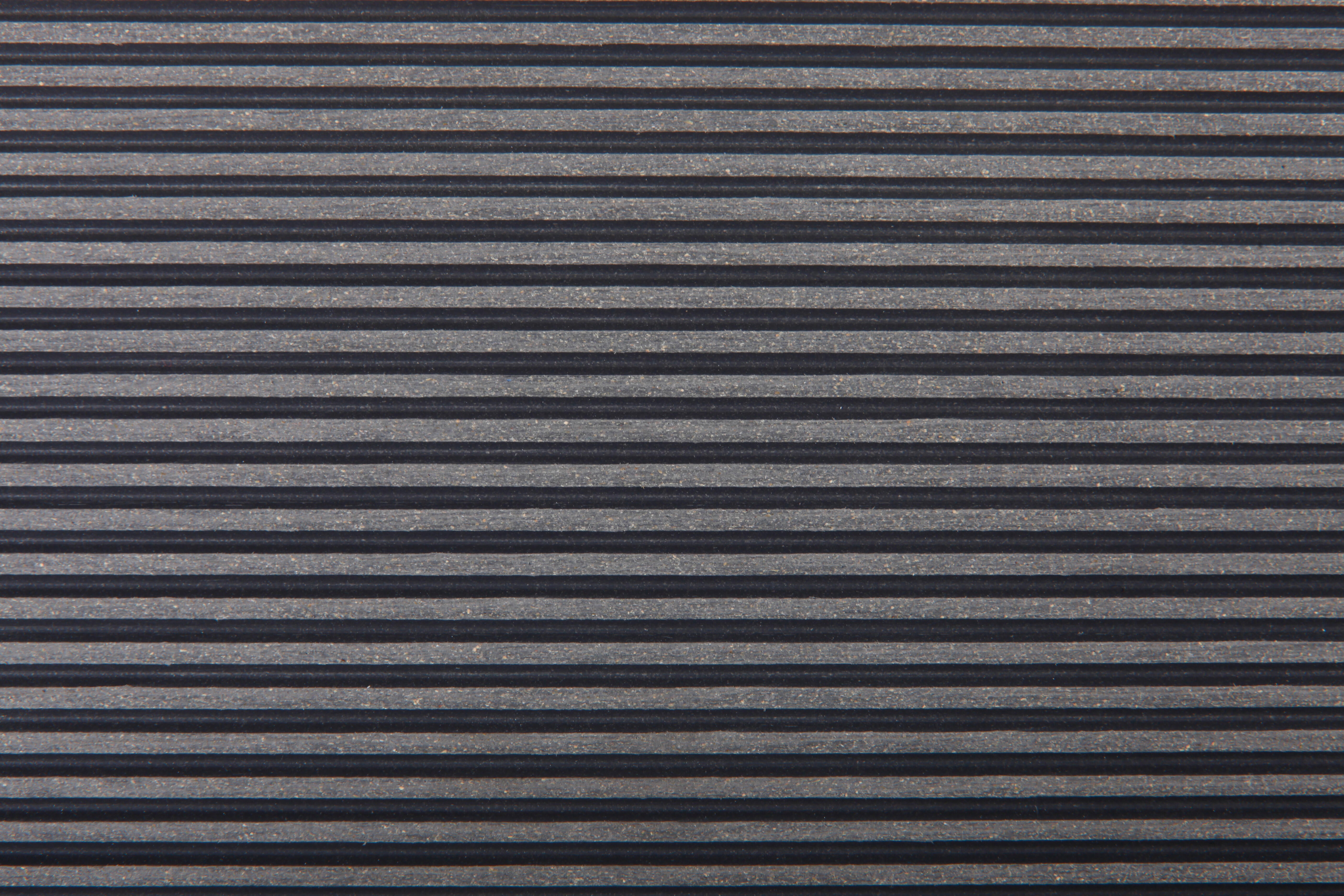 Listone con fissaggio a clip in composito di legno e plastica (wpc) Atlas grigio antracite L 240 x L 14.5 cm x Sp. 21 mm - 19