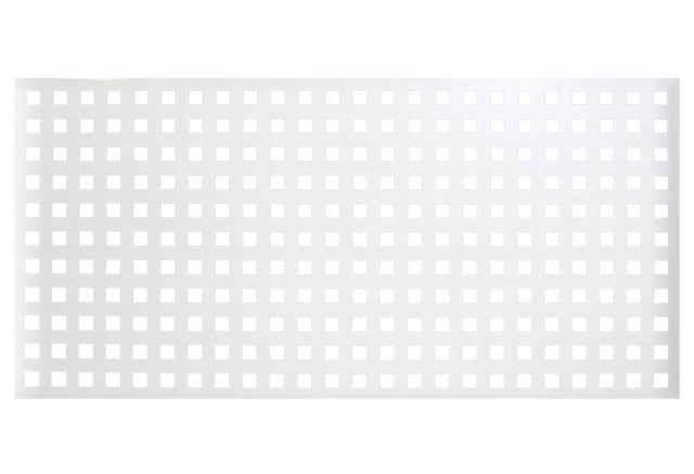 Valla de jardín DOORSELF Square de acero galvanizado blanca 195x94.5 cm