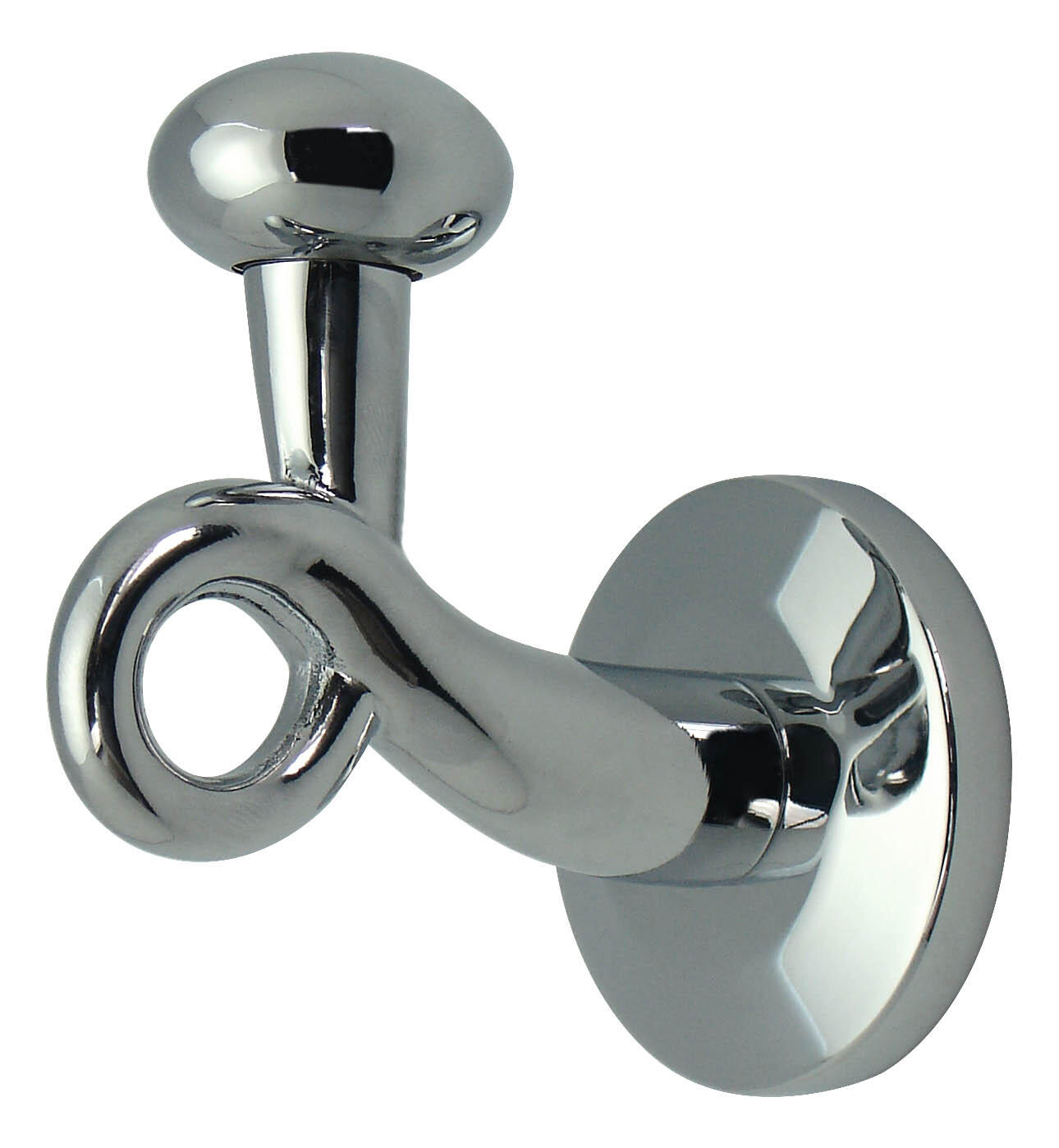 Percha gris / plata con colgadores 7x5.5x8 cm