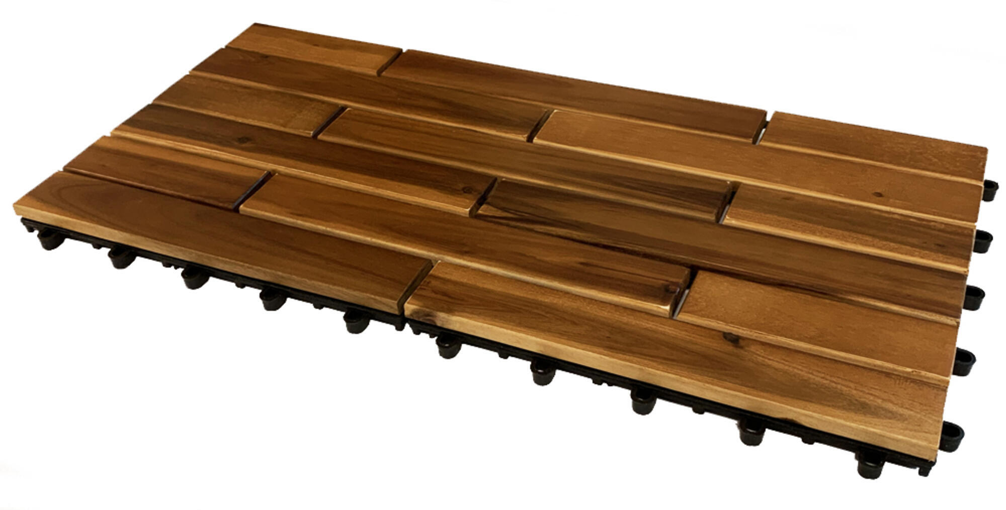 Baldosa encajable madera Acacia 30 x 60 cm y 25 mm amarillo ONEK - 4