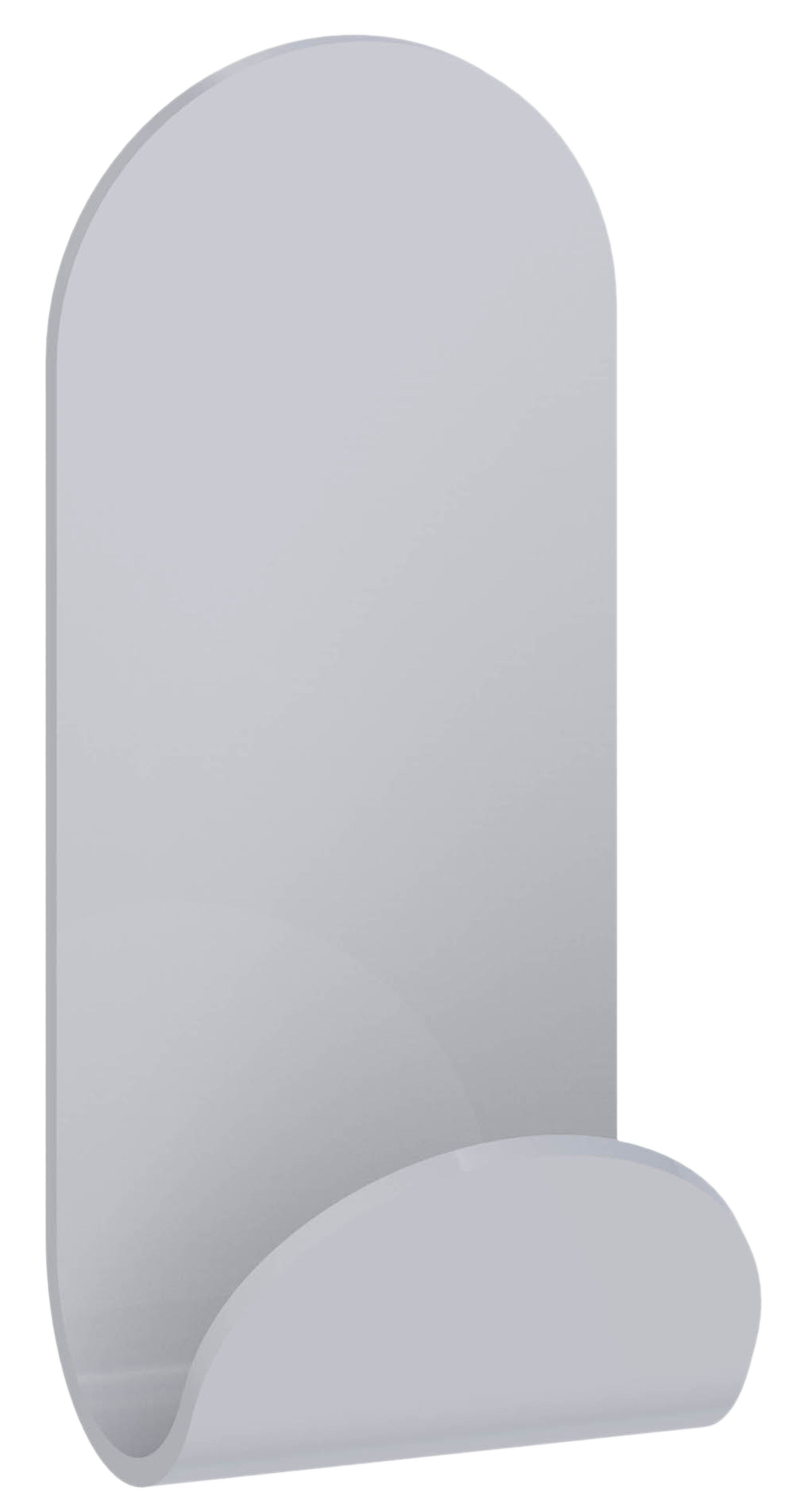 1 percha/colgador adhesivo de baño sensea blanco cromado