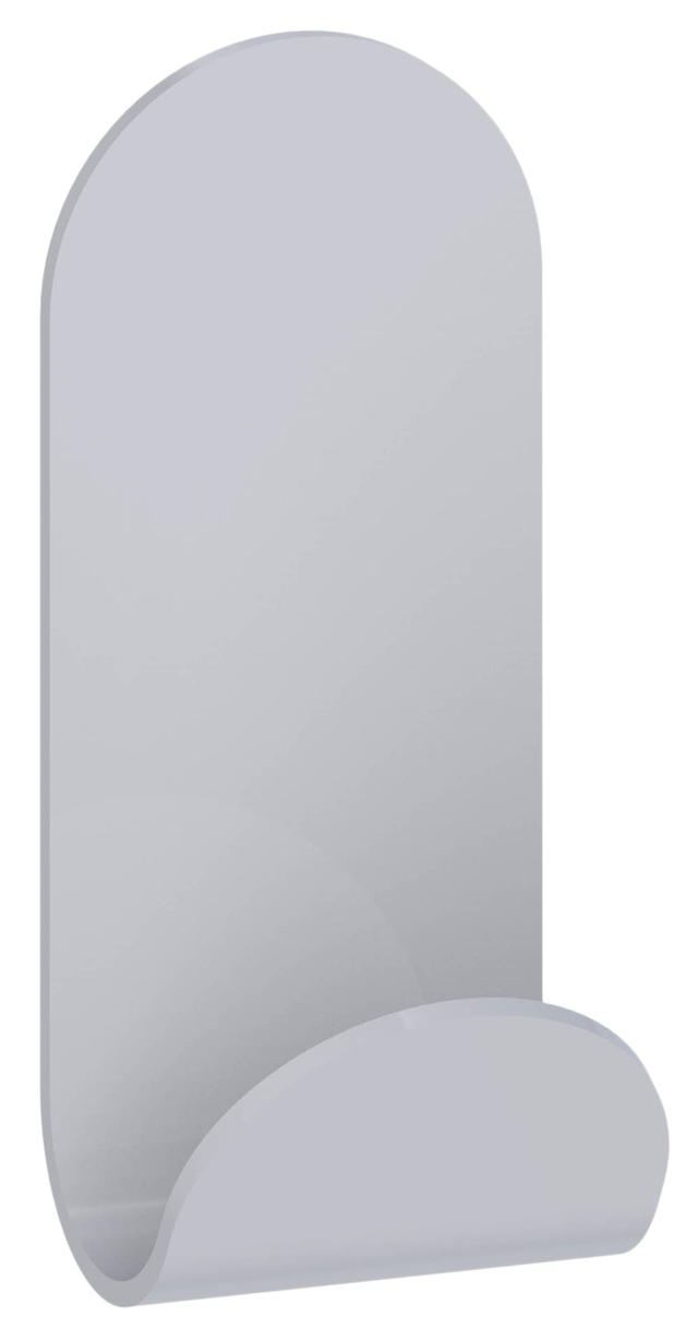 1 percha/colgador adhesivo de baño Sensea blanco cromado