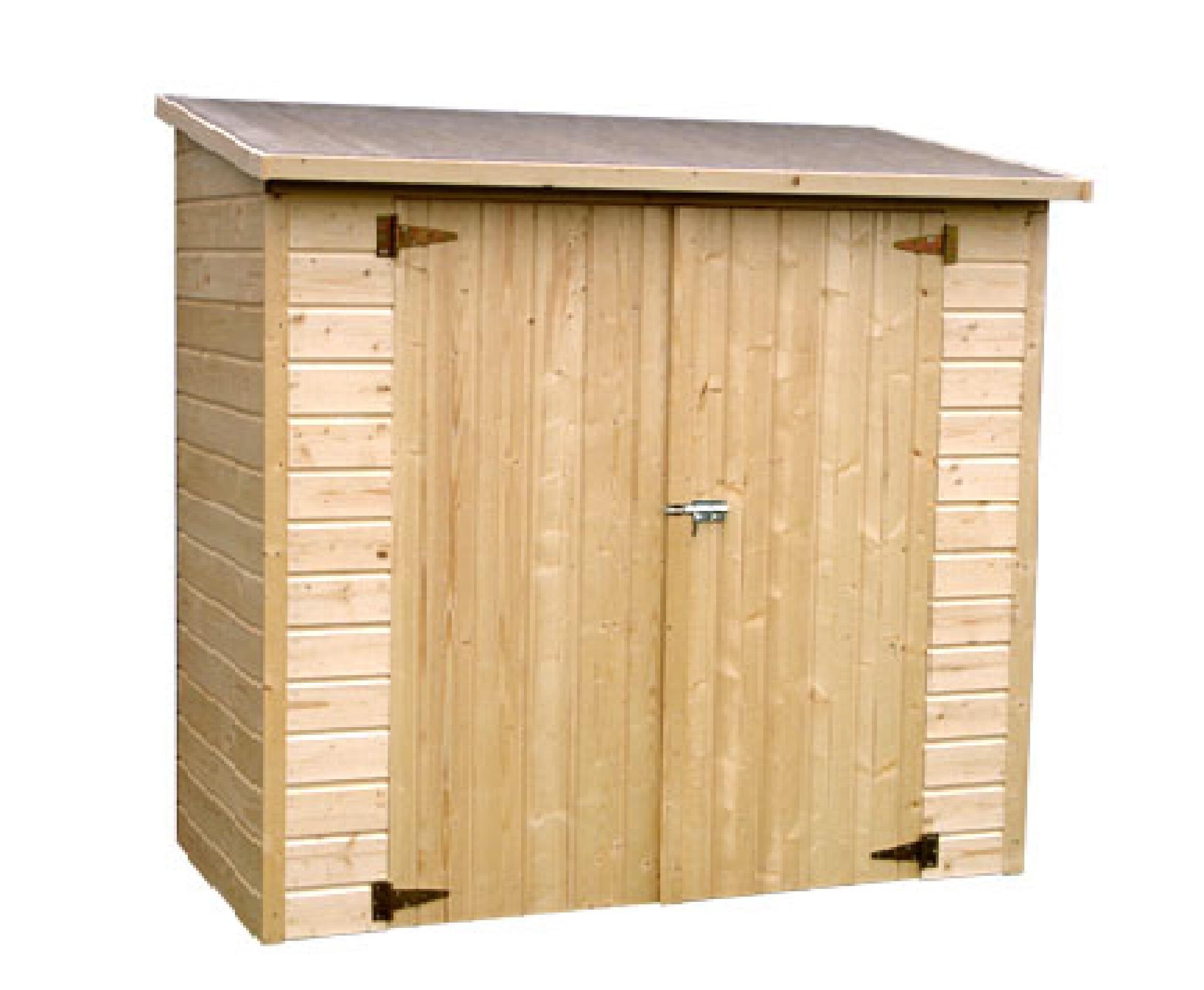 Caseta de madera Albecove de 182x178x91 cm y 1.66 m2 con 12 mm espesor y doble puerta abatible DECOR ET JARDIN - 3