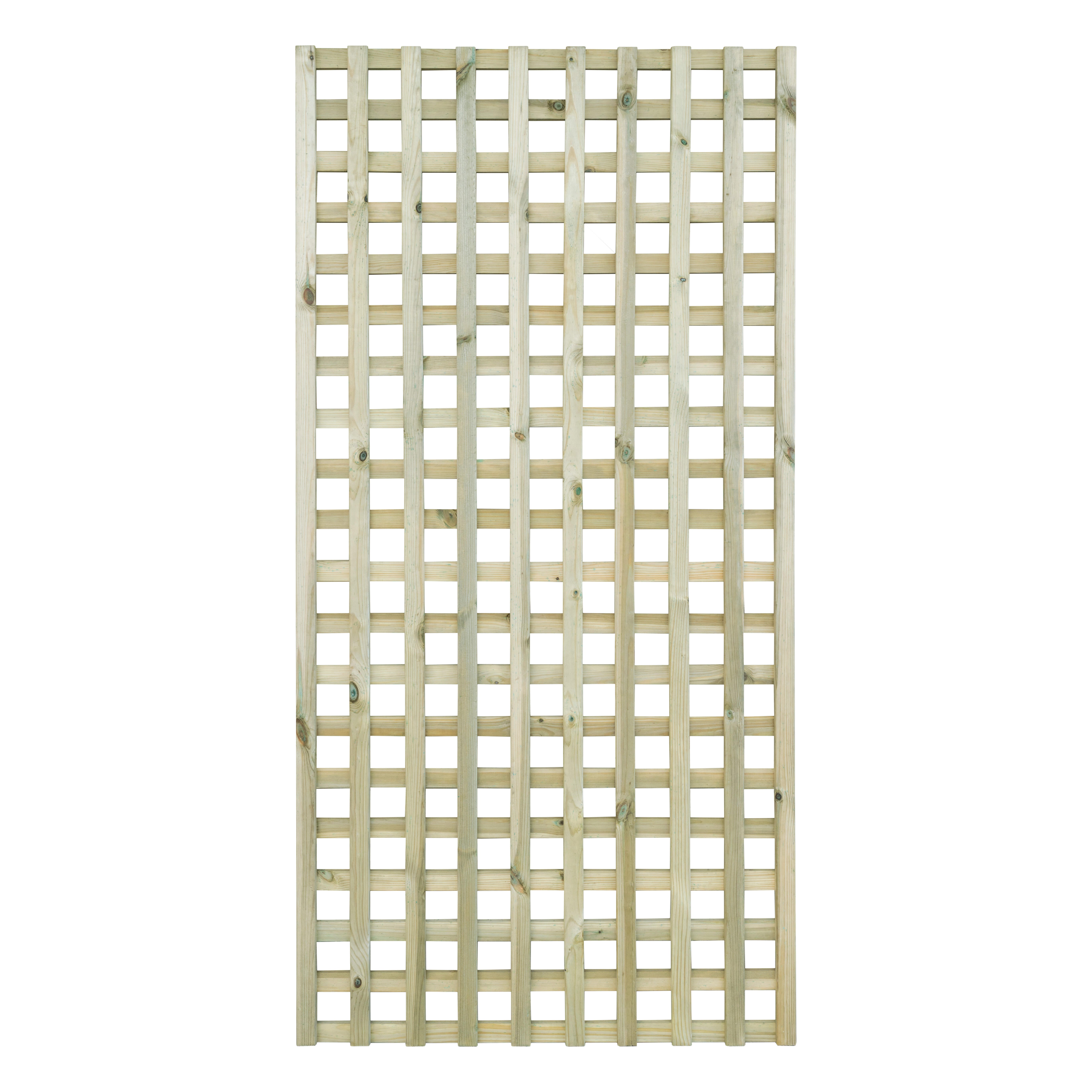 Celosía fija de madera marrón 90 x 180 cm