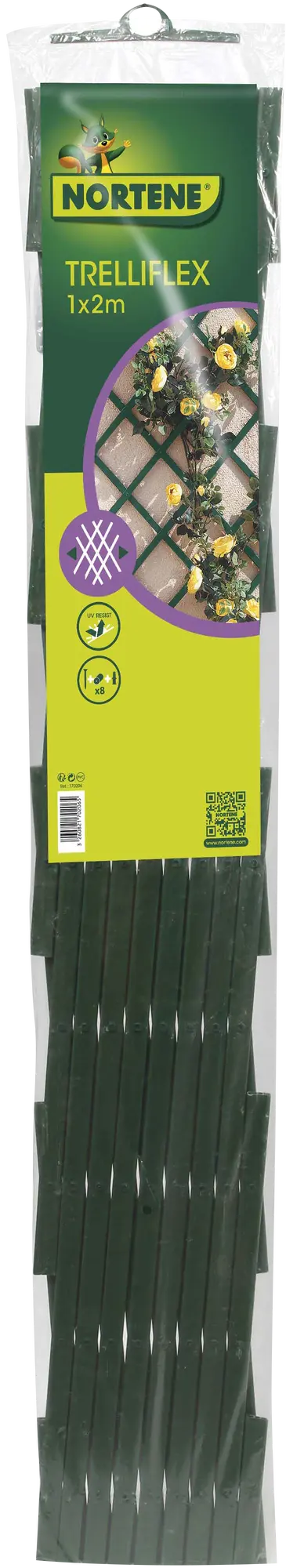 Painel decorativo EXTENSÍVEL DE PVC VERDE 100X200CM - 5