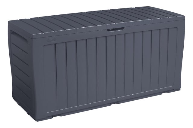 Arcón de resina para exterior NATERIAL 228384 116.7 x 57 x 45 cm y capacidad de 270 L